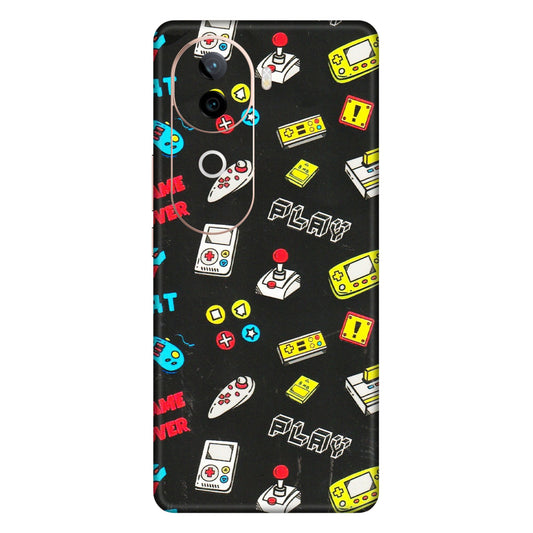 IQOO Phone Skins (All Models) - Gaming Doodles - 3D Embossed Finish (L-224) IQOO Z9S