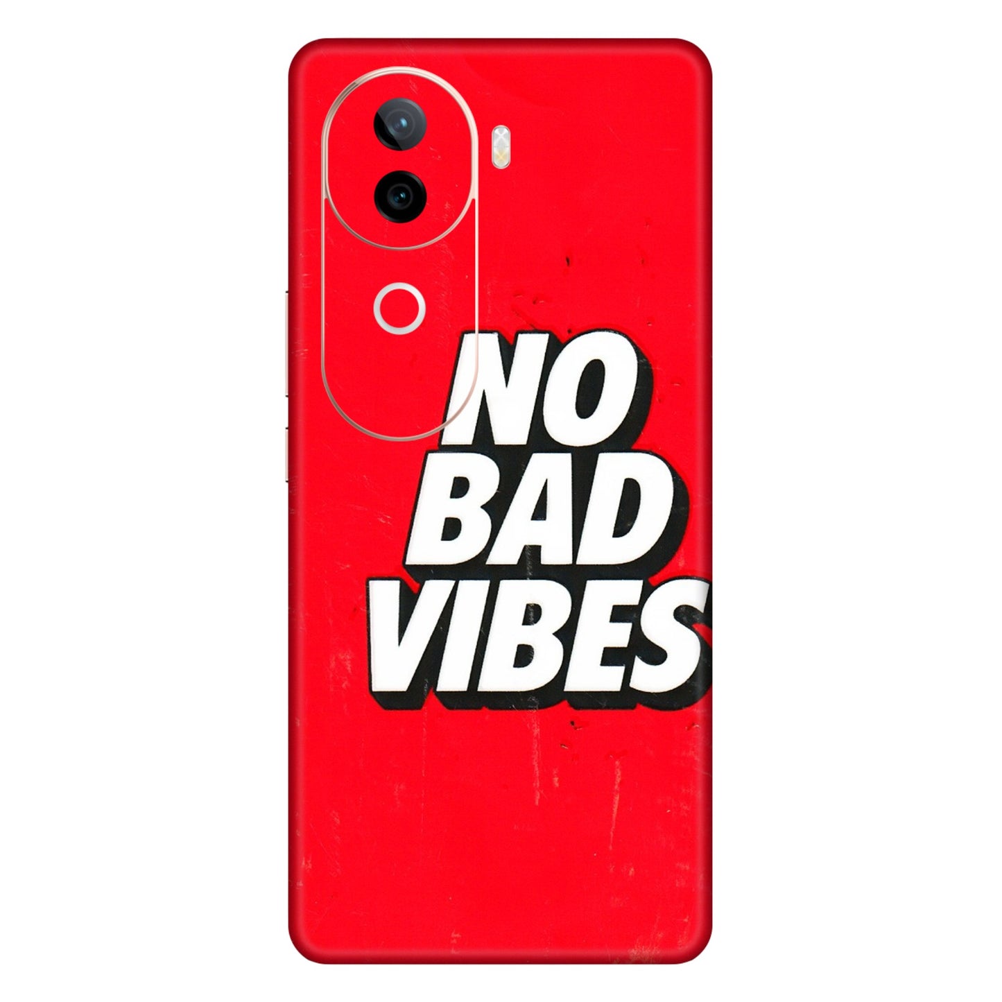IQOO Phone Skins (All Models) - No Bad Vibes - 3D Embossed Finish (L-280) IQOO Z9S
