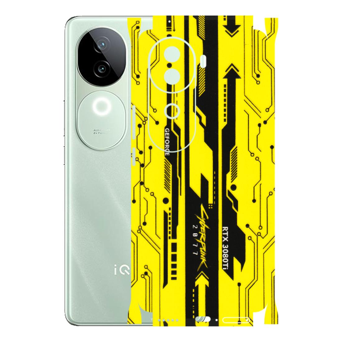 IQOO Phone Skins (All Models) - Yellow Cyberpunk - 3D Embossed Finish (L-93) IQOO Z9S
