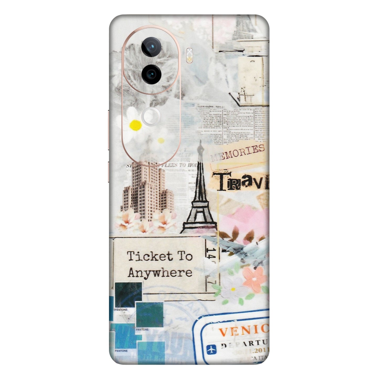 IQOO Phone Skins (All Models) - Travel Memories - Transparent Finish (T-09) IQOO Z9S