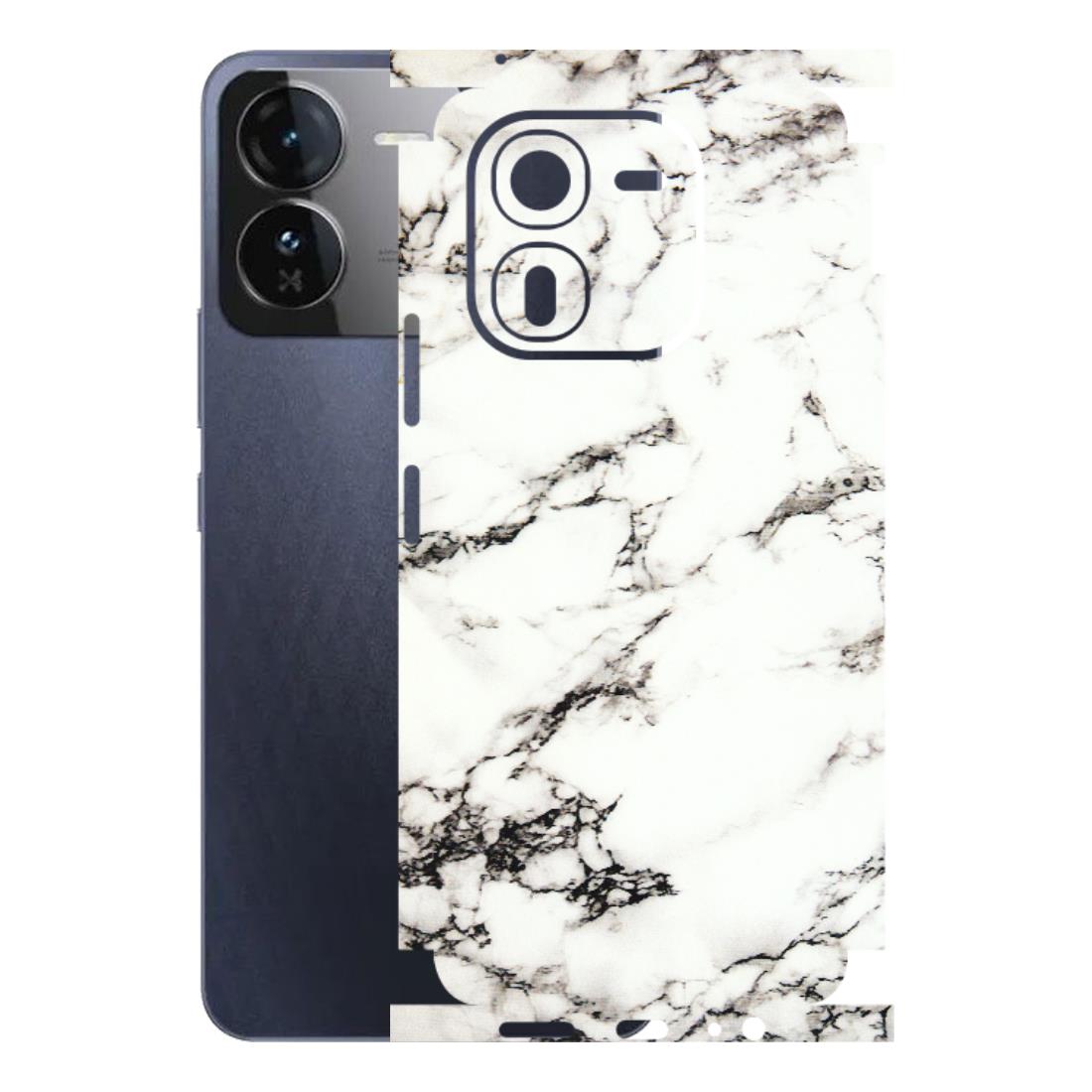 IQOO Phone Skins (All Models) - Black and White Marble Texture - 3D Embossed Finish (L-124) IQOO Z9X