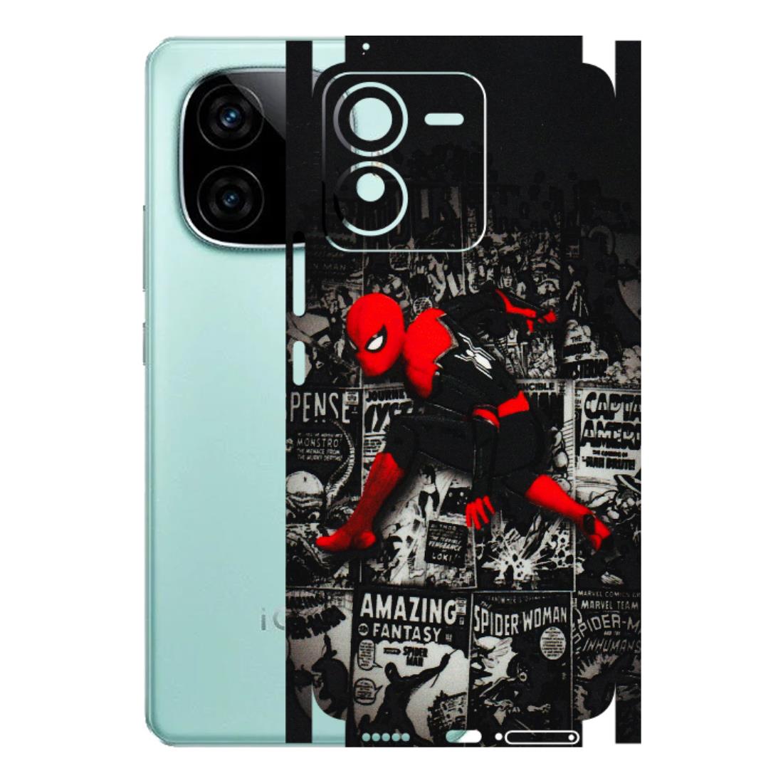 IQOO Phone Skins (All Models) - SpiderMan New - 3D Embossed Finish (L-162) IQOO Z9