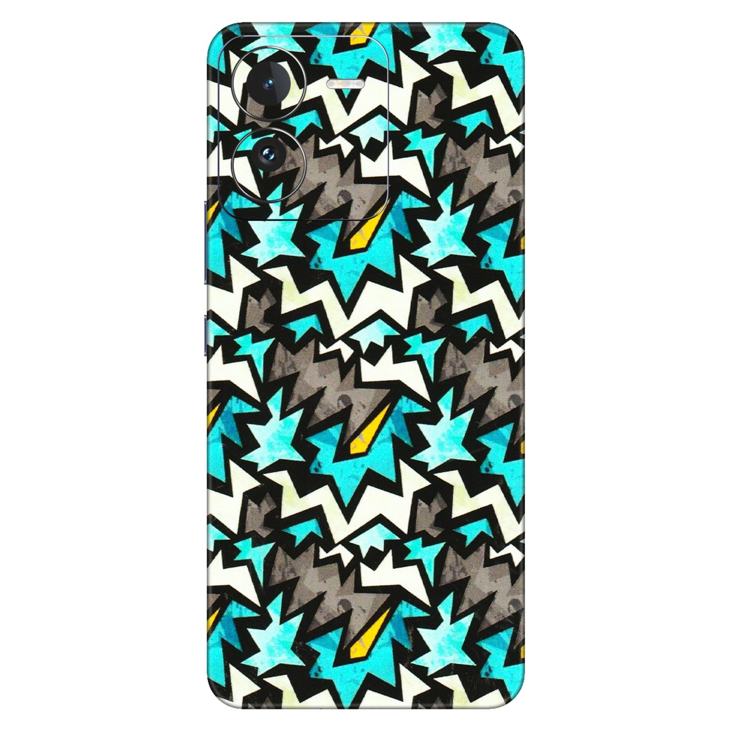 IQOO Phone Skins (All Models) - Funky Zig Zag - 3D Embossed Finish (L-223) IQOO Z9