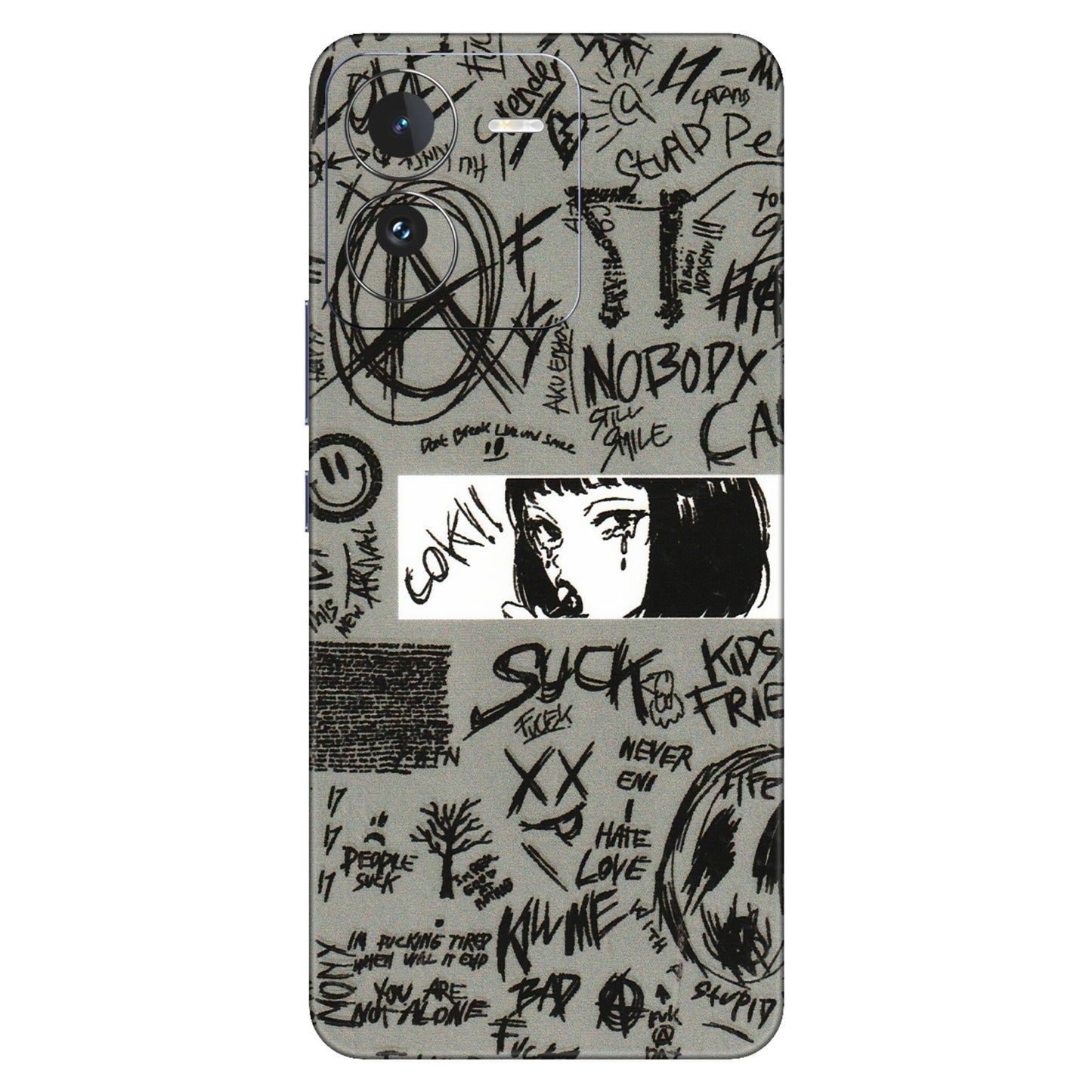 IQOO Phone Skins (All Models) - Never Have Love Anime - 3D Embossed Finish (L-260) IQOO Z9