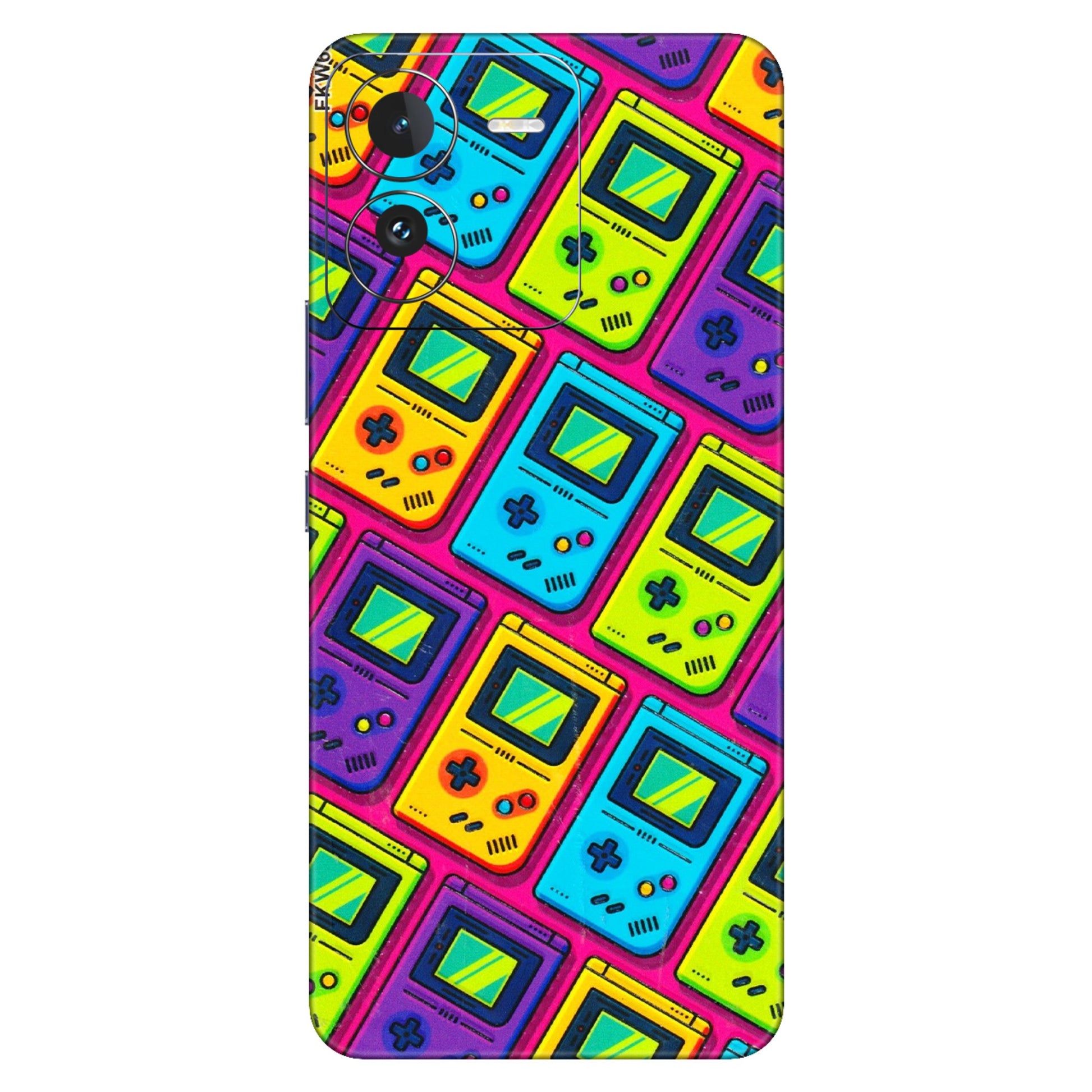 IQOO Phone Skins (All Models) - Gameboy Colourful - 3D Embossed Finish (L-266) IQOO Z9