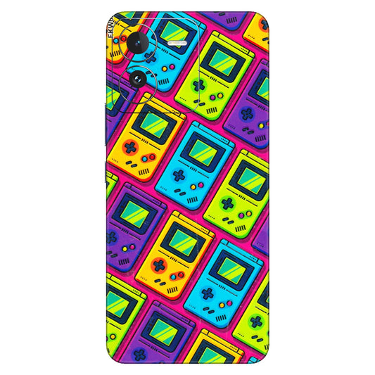 IQOO Phone Skins (All Models) - Gameboy Colourful - 3D Embossed Finish (L-266) IQOO Z9