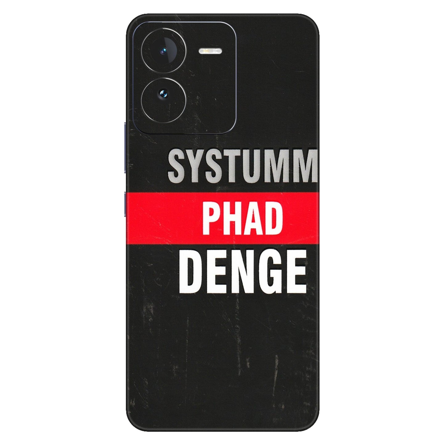 IQOO Phone Skins (All Models) - Systumm Phad Denge - 3D Embossed Finish (L-278) IQOO Z9