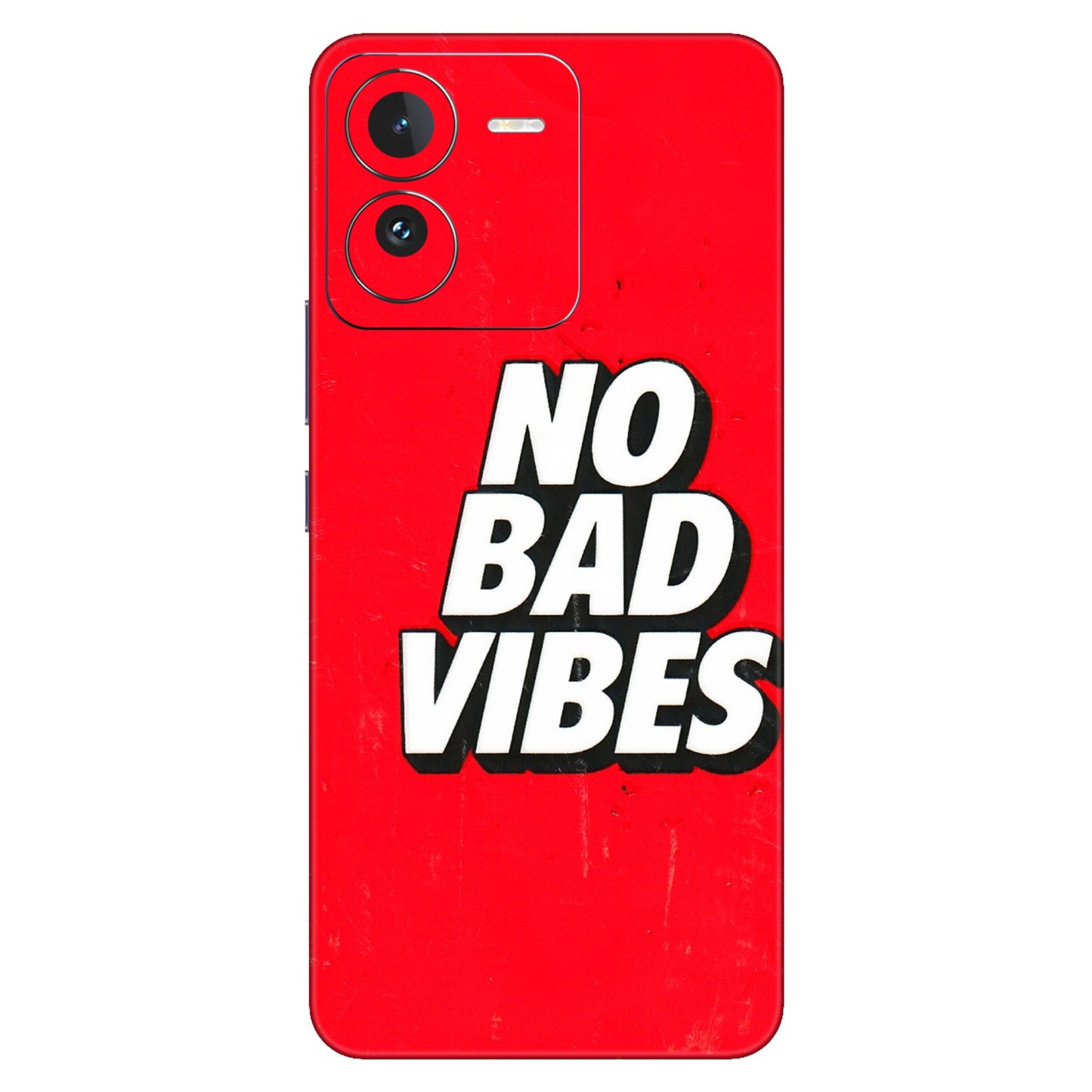 IQOO Phone Skins (All Models) - No Bad Vibes - 3D Embossed Finish (L-280) IQOO Z9