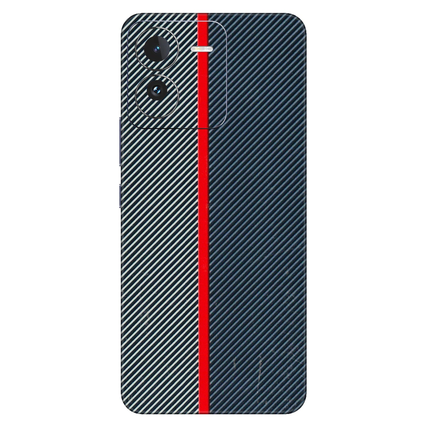 IQOO Phone Skins (All Models) - Blue Sober Lines - 3D Embossed Finish (L-305) IQOO Z9