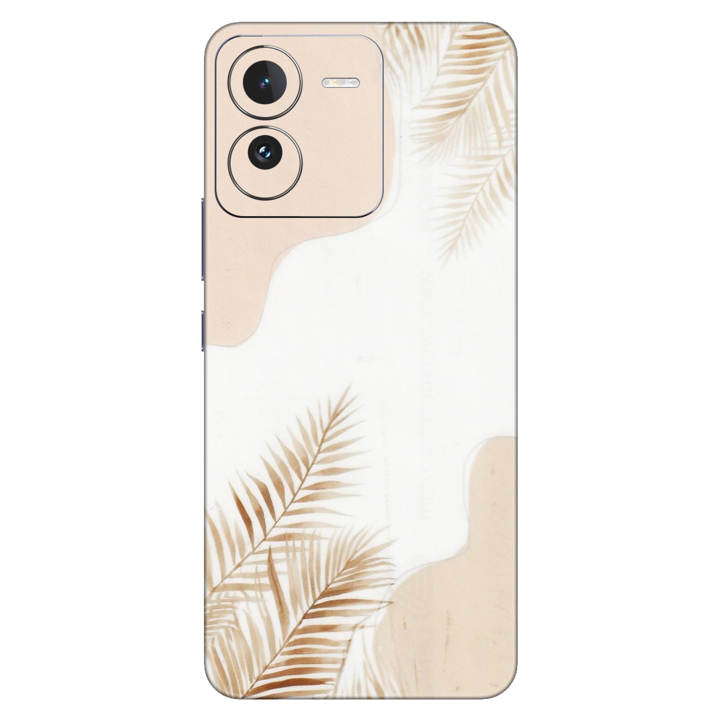IQOO Phone Skins (All Models) - Gold Petals Abstract - Transparent Finish (T-08) IQOO Z9