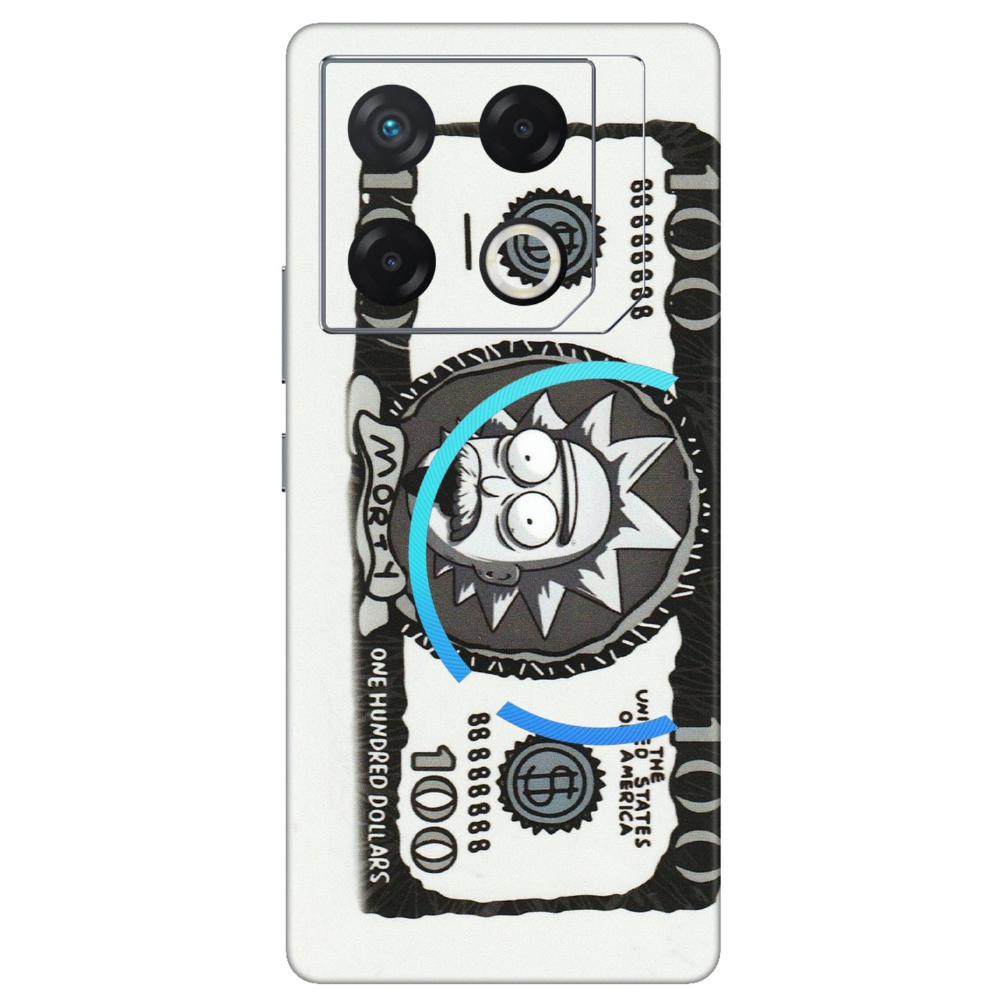INFINIX Phone Skins (All Models) - Rick And Morty Hundred Dollar Anime - Matte Finish (M-161) Infinix GT 20 PRO (5G)
