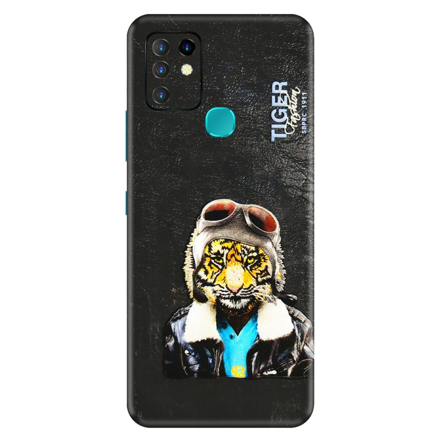 INFINIX Phone Skins (All Models) - Rider Tiger - 3D Embossed Finish (L-113) Infinix Hot 10