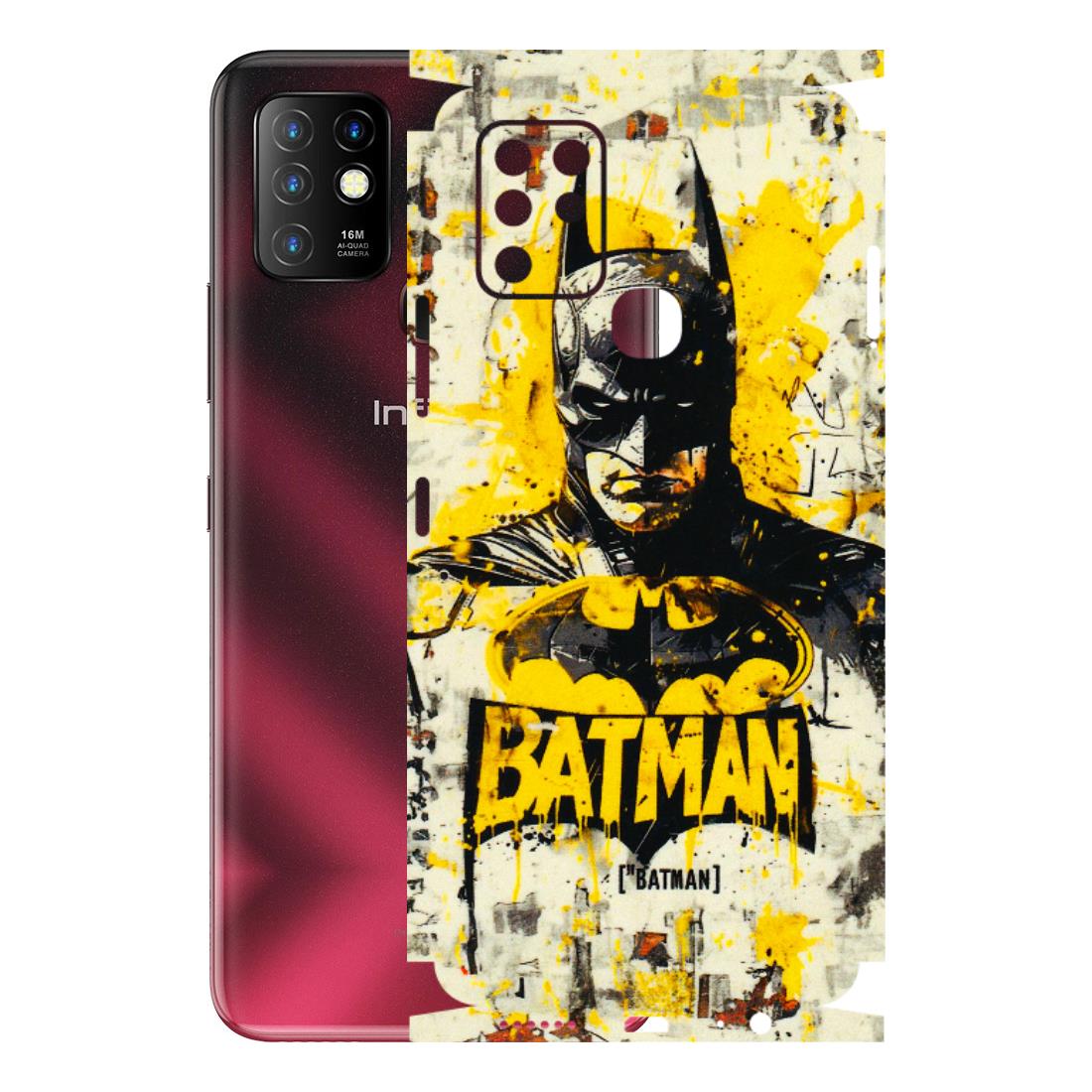 INFINIX Phone Skins (All Models) - Batman Yellow BT - 3D Embossed Finish (L-304) Infinix Hot 10