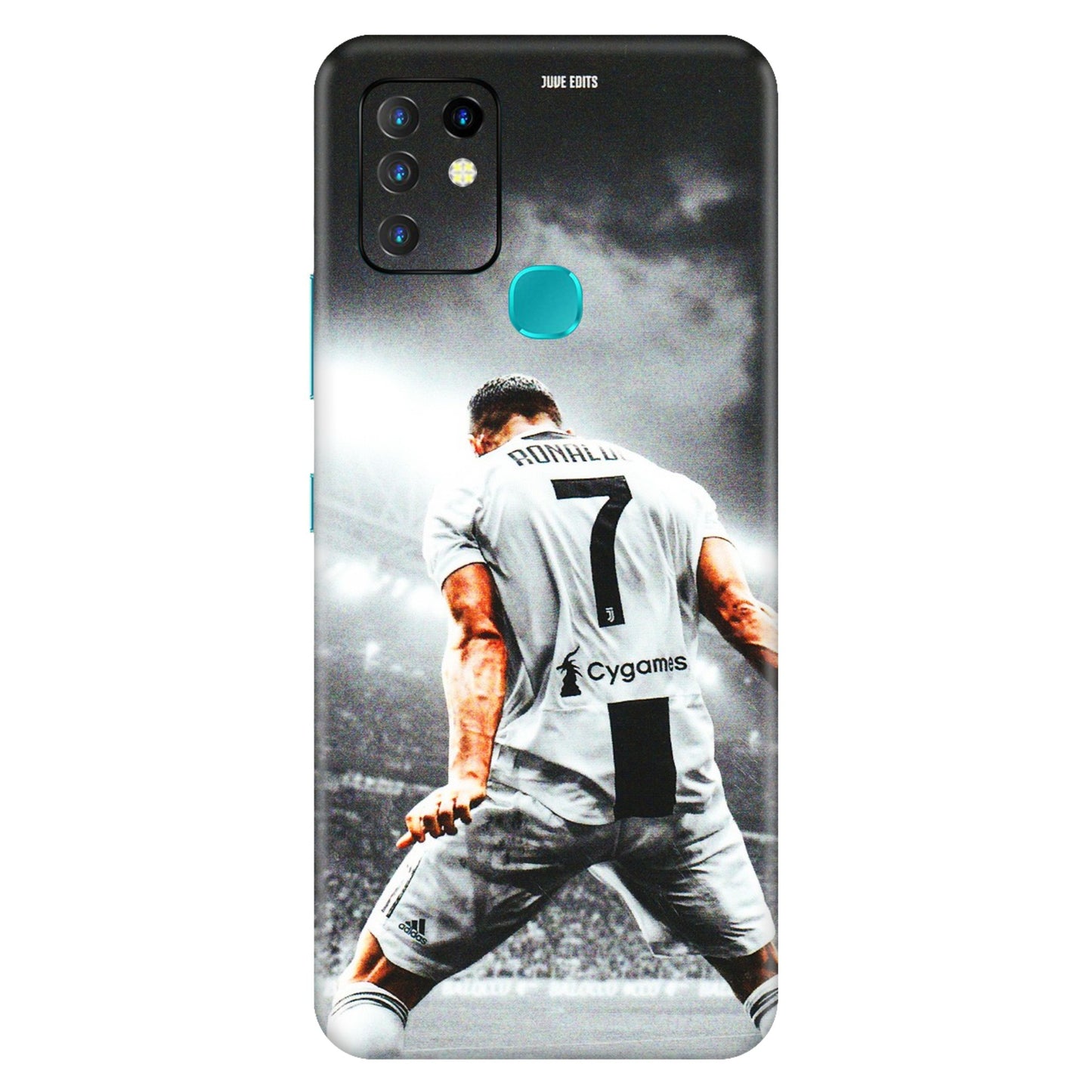 INFINIX Phone Skins (All Models) - Ronaldo CR7 Crazy - 3D Embossed Finish (L-44) Infinix Hot 10