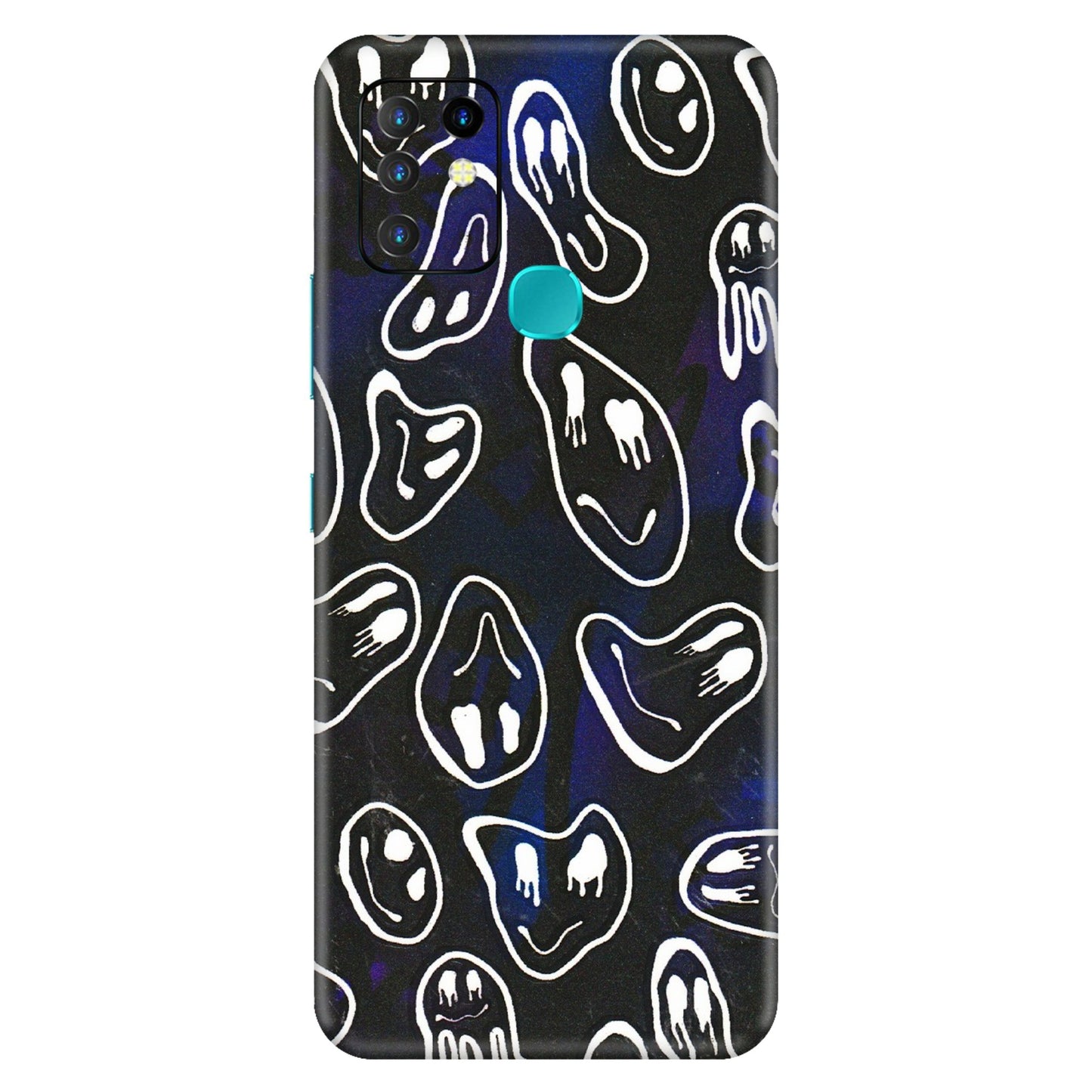 INFINIX Phone Skins (All Models) - Distorted Smileys - 3D Embossed Finish (L-92) Infinix Hot 10