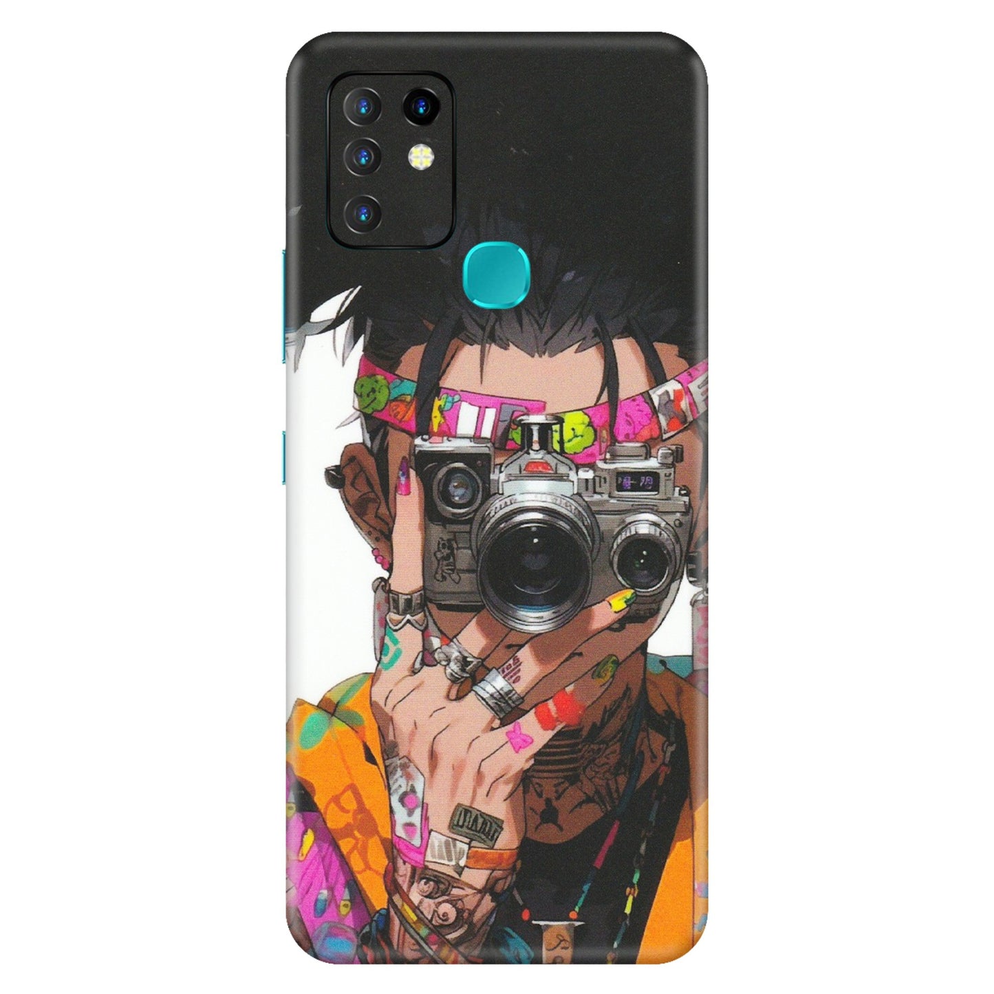 INFINIX Phone Skins (All Models) - Camera Lover Girl - Matte Finish (M-09) Infinix Hot 10