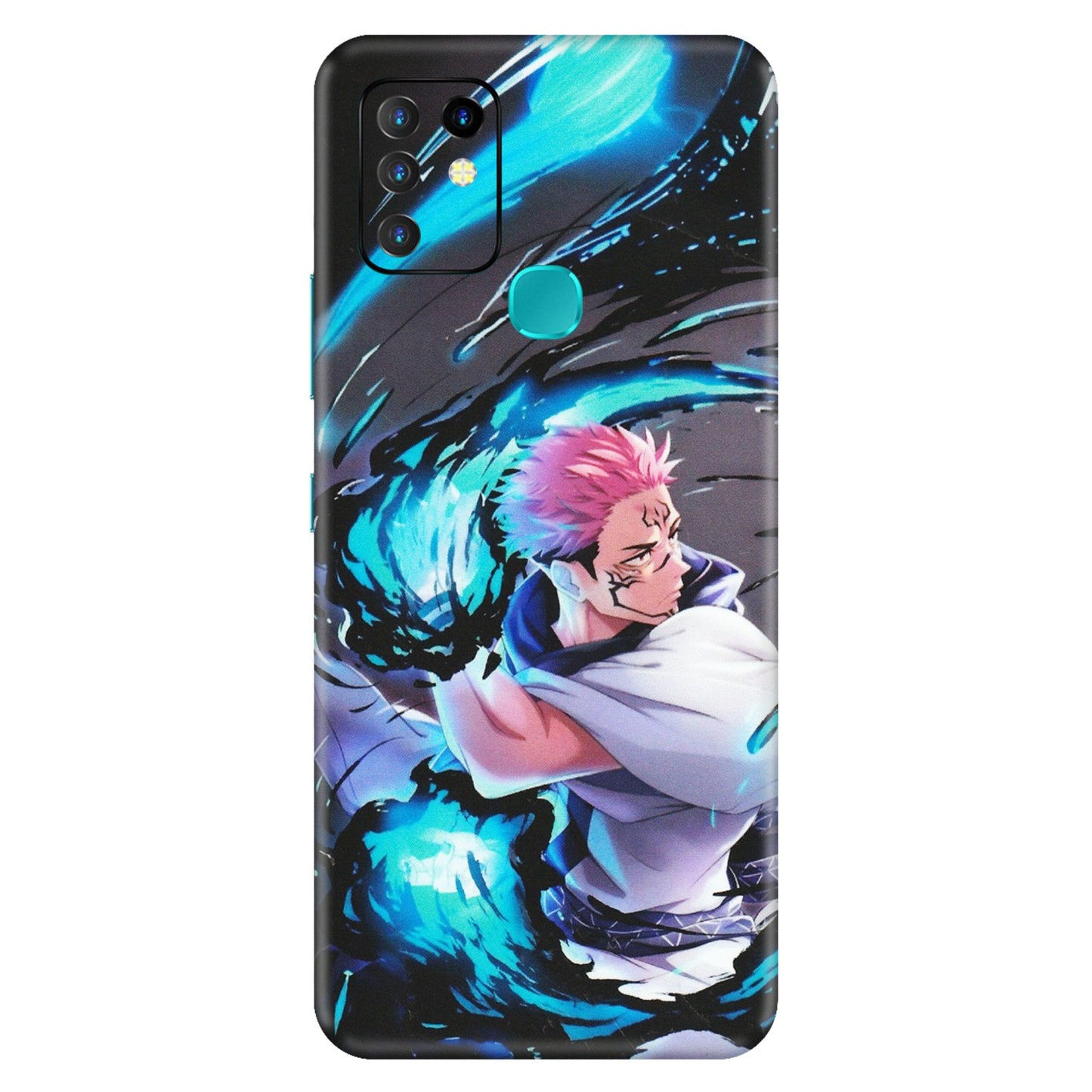 INFINIX Phone Skins (All Models) - New Jujutsu Kaisen Grey Blue Anime - Matte Finish (M-127) Infinix Hot 10