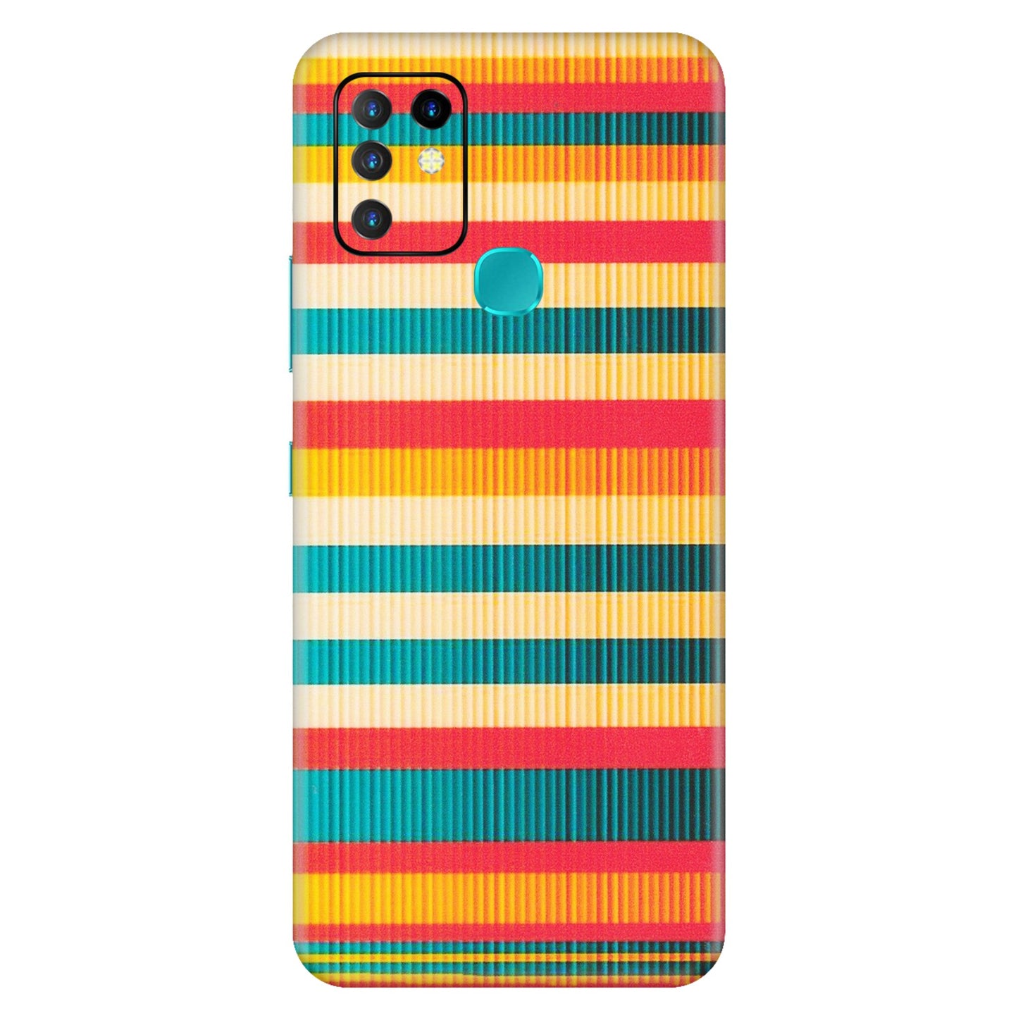INFINIX Phone Skins (All Models) - Colourful Stripes Soothing Effect - Matte Finish (M-86) Infinix Hot 10