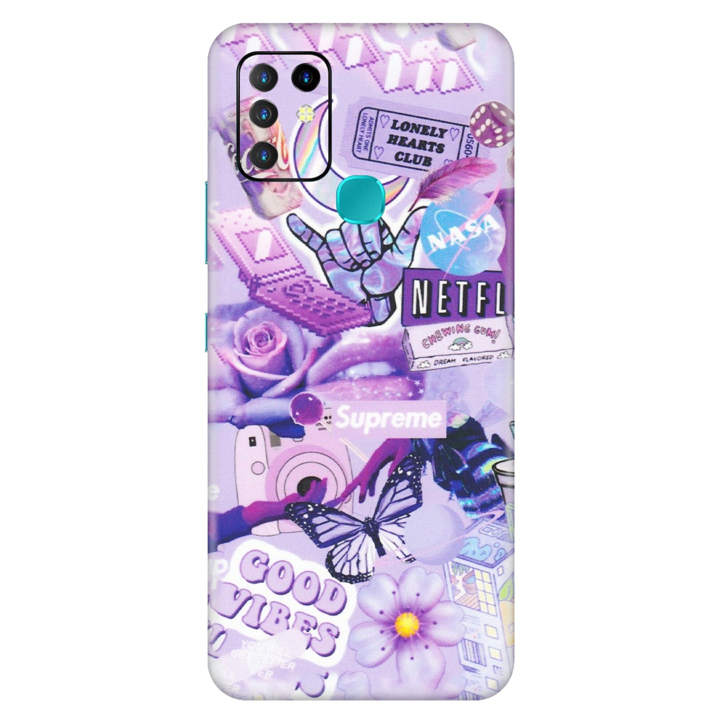 INFINIX Phone Skins (All Models) - Supreme Purple Magic - Matte Finish (M-88) Infinix Hot 10