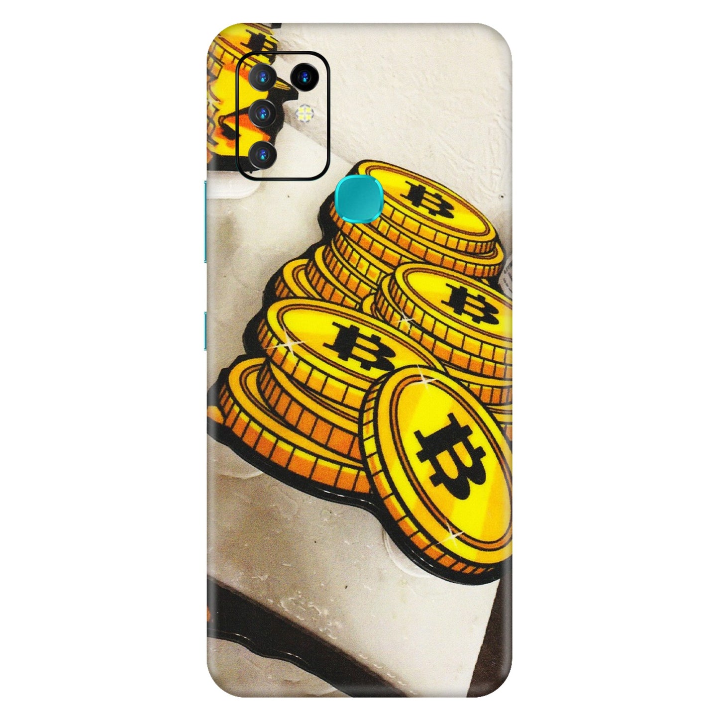 INFINIX Phone Skins (All Models) - Billionaire Bitcoin Collection - Matte Finish (M-92) Infinix Hot 10