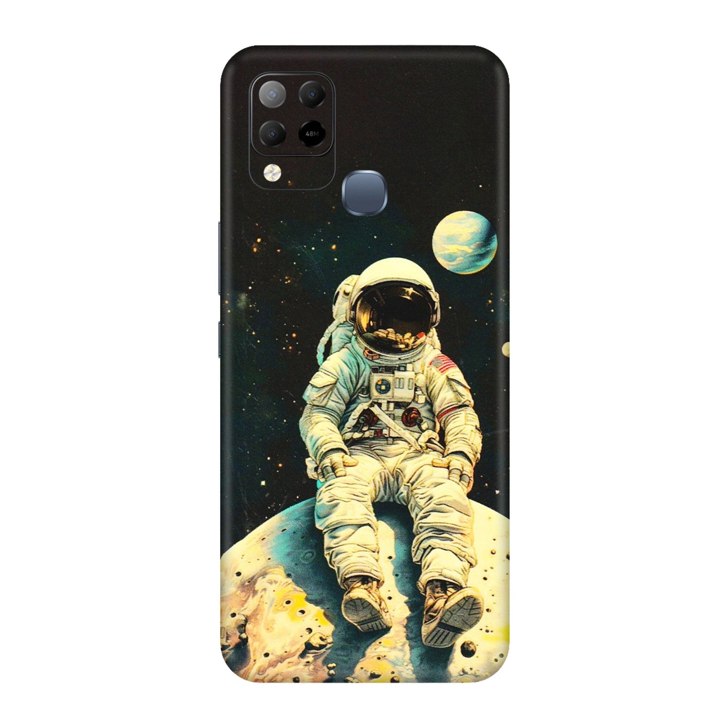 INFINIX Phone Skins (All Models) - Astronaut in Space - 3D Embossed Finish (L-16) Infinix Hot 10S
