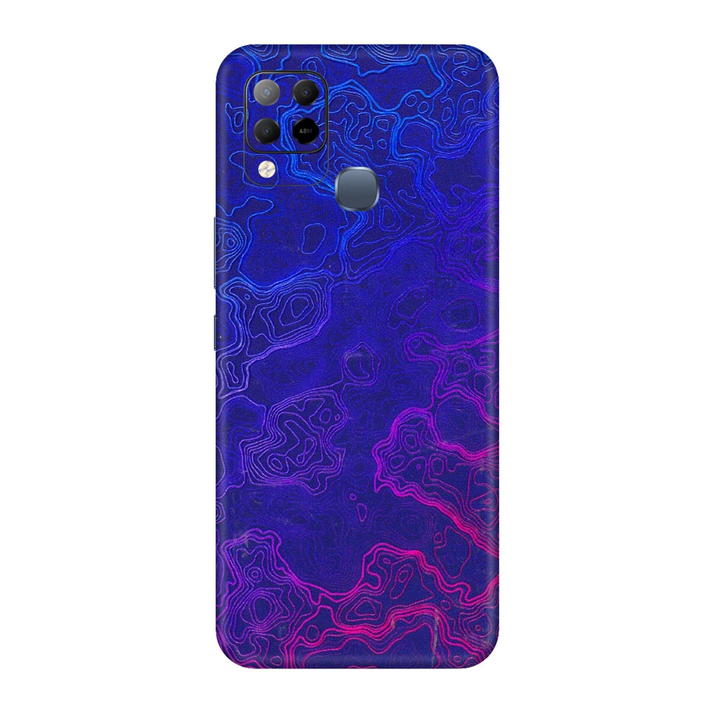 INFINIX Phone Skins (All Models) - Purple Ripples Swirl - 3D Embossed Finish (L-314) Infinix Hot 10S