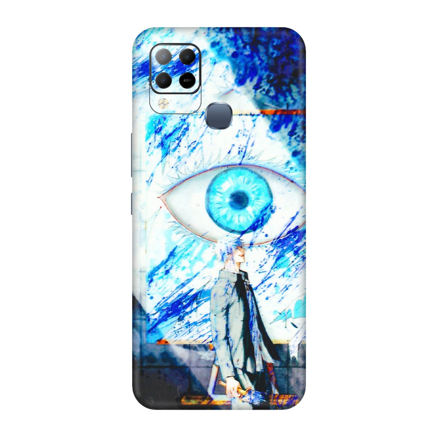 INFINIX Phone Skins (All Models) - Anime Sea Blue Eye - 3D Embossed Finish (L-318) Infinix Hot 10S