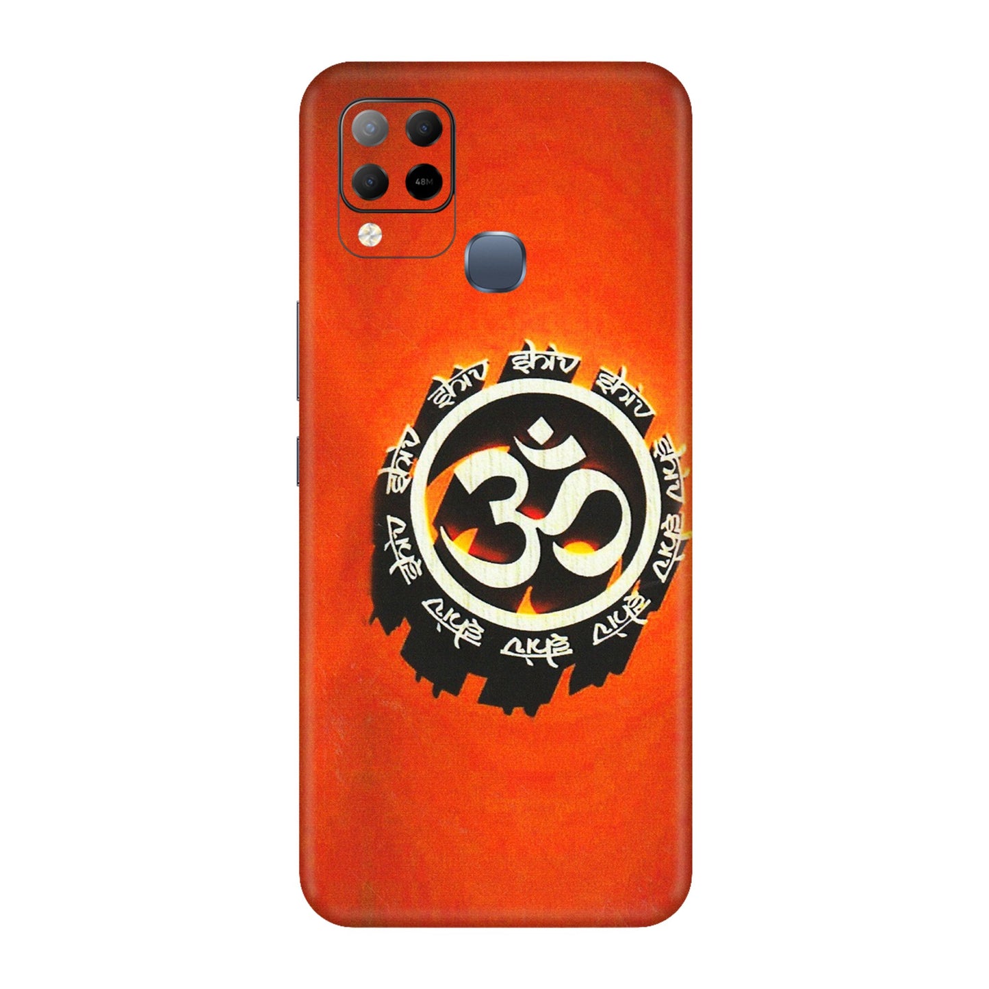 INFINIX Phone Skins (All Models) - Aum Shiv Orange - 3D Embossed Finish (L-32) Infinix Hot 10S
