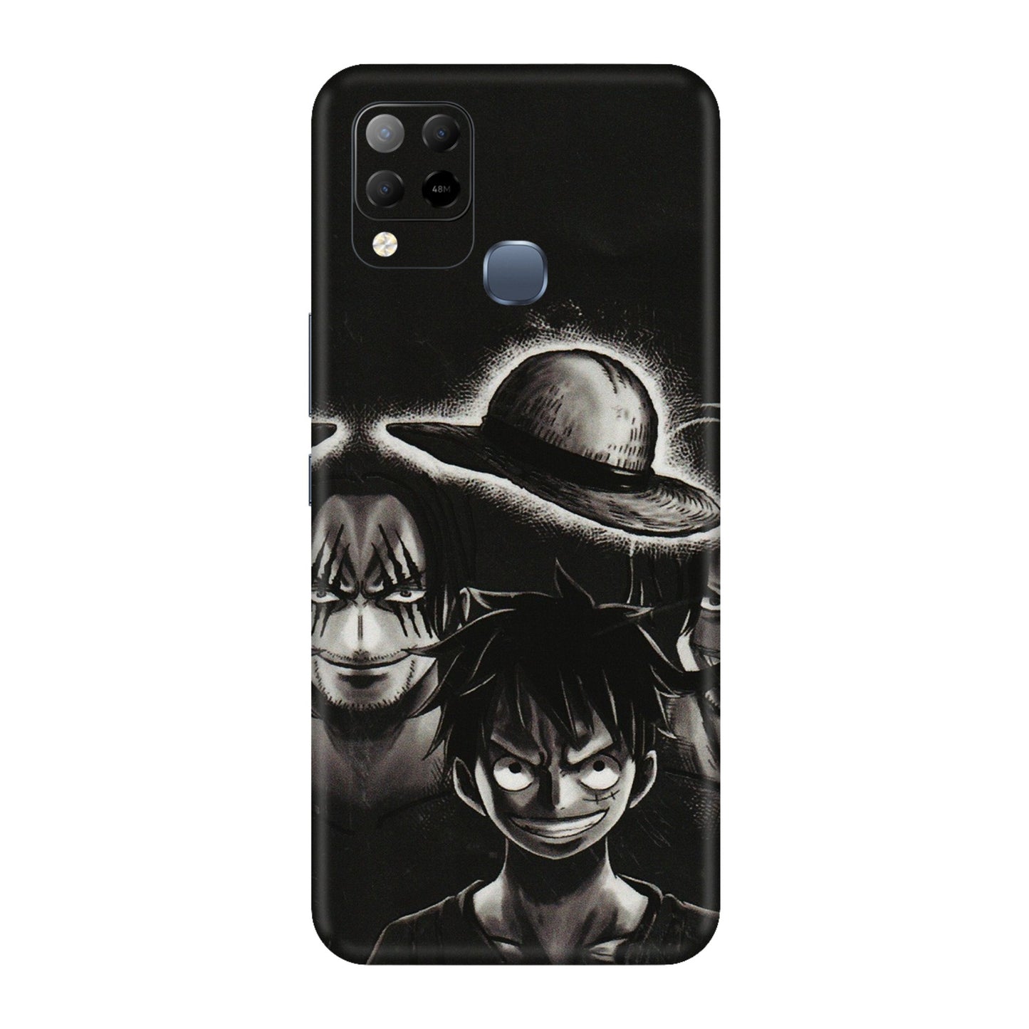 INFINIX Phone Skins (All Models) - Black Luffy Hat - 3D Embossed Finish (L-57) Infinix Hot 10S