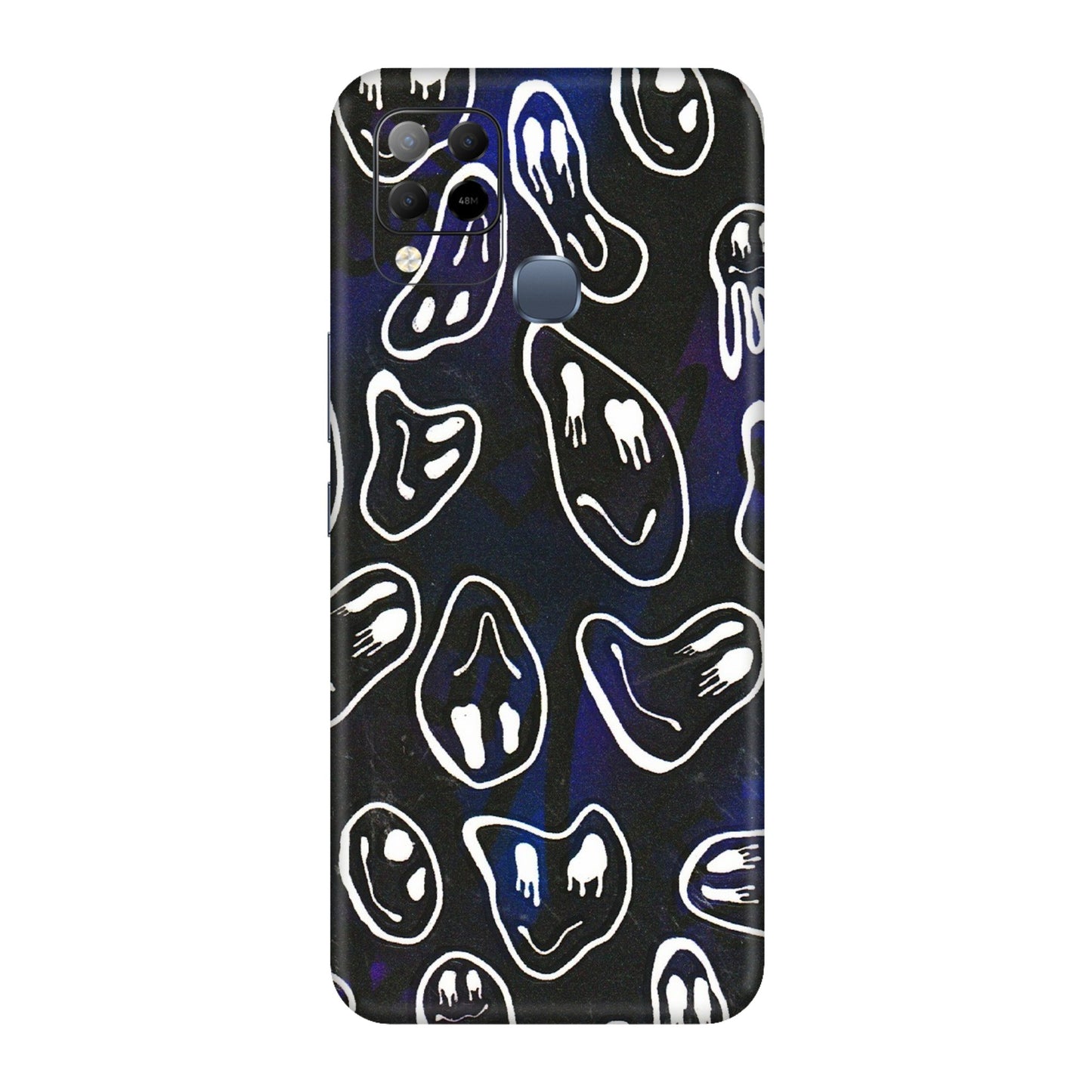 INFINIX Phone Skins (All Models) - Distorted Smileys - 3D Embossed Finish (L-92) Infinix Hot 10S