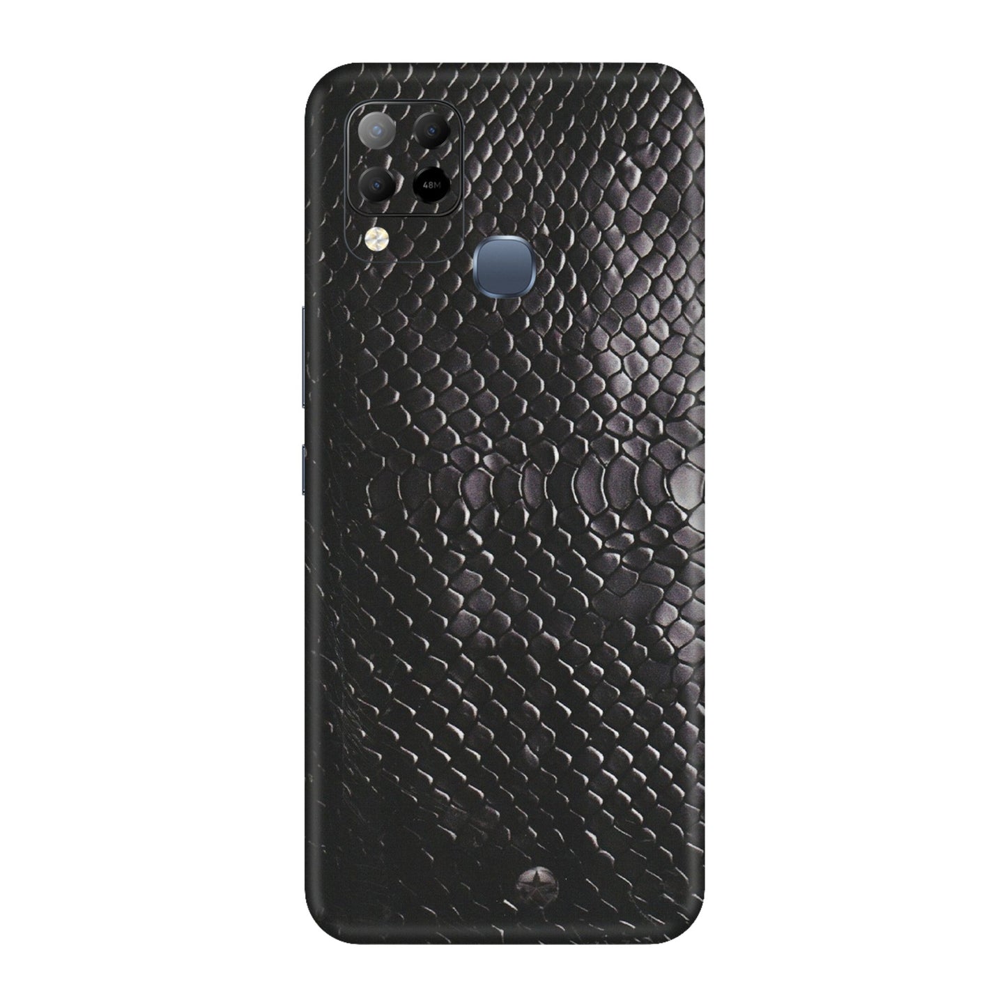 INFINIX Phone Skins (All Models) - Black Snack Leather - Matte Finish (M-147) Infinix Hot 10S