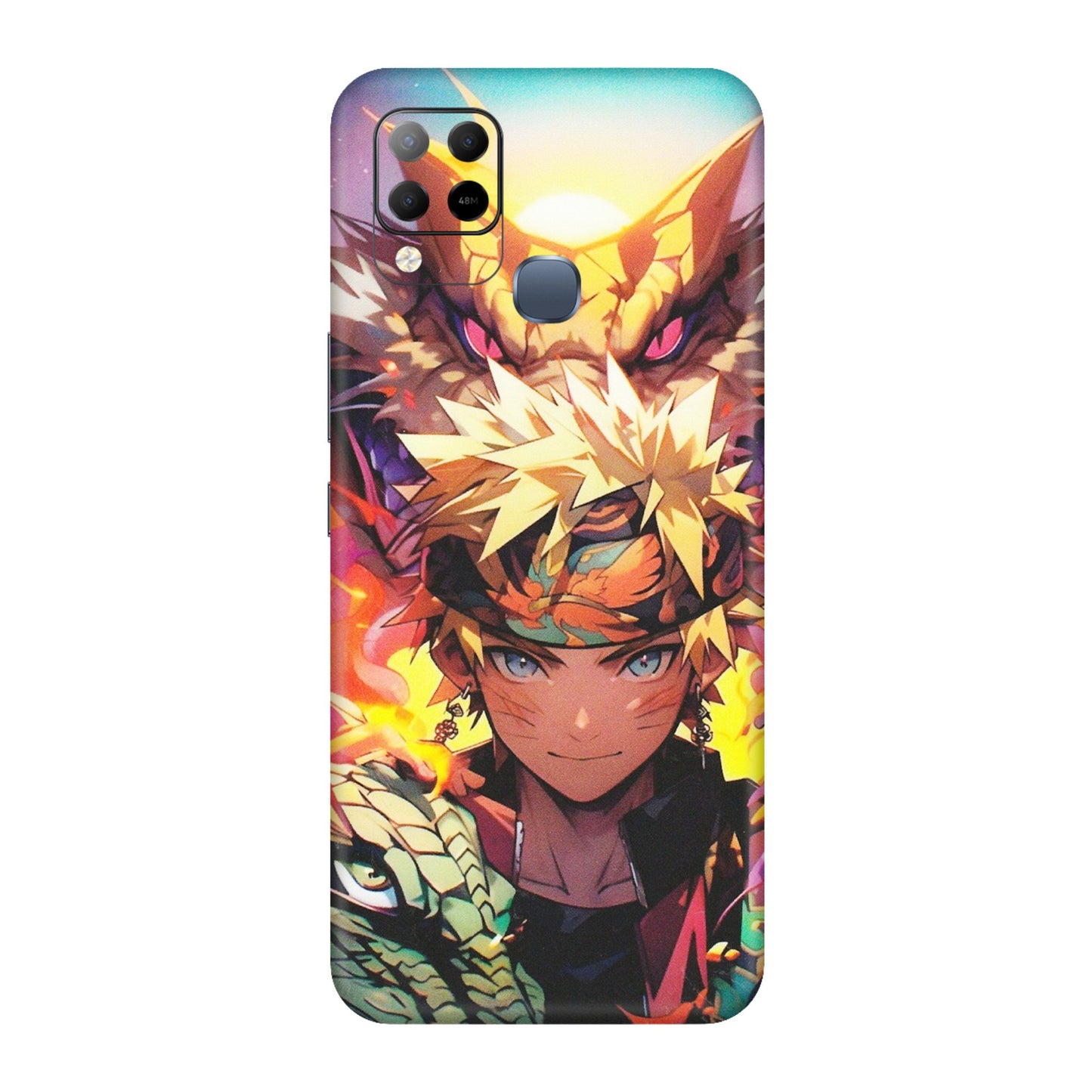 INFINIX Phone Skins (All Models) - Angry Naruto Anime - Matte Finish (M-148) Infinix Hot 10S