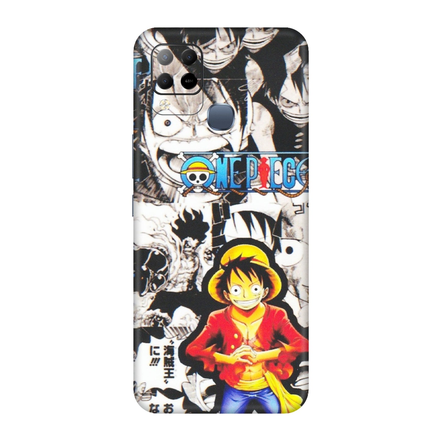 INFINIX Phone Skins (All Models) - One Piece B&W - Matte Finish (M-63) Infinix Hot 10S
