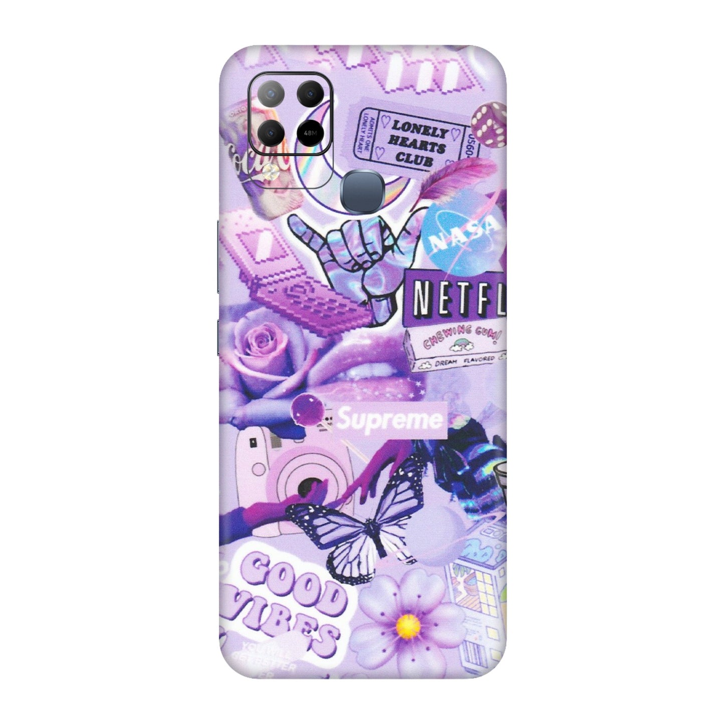 INFINIX Phone Skins (All Models) - Supreme Purple Magic - Matte Finish (M-88) Infinix Hot 10S