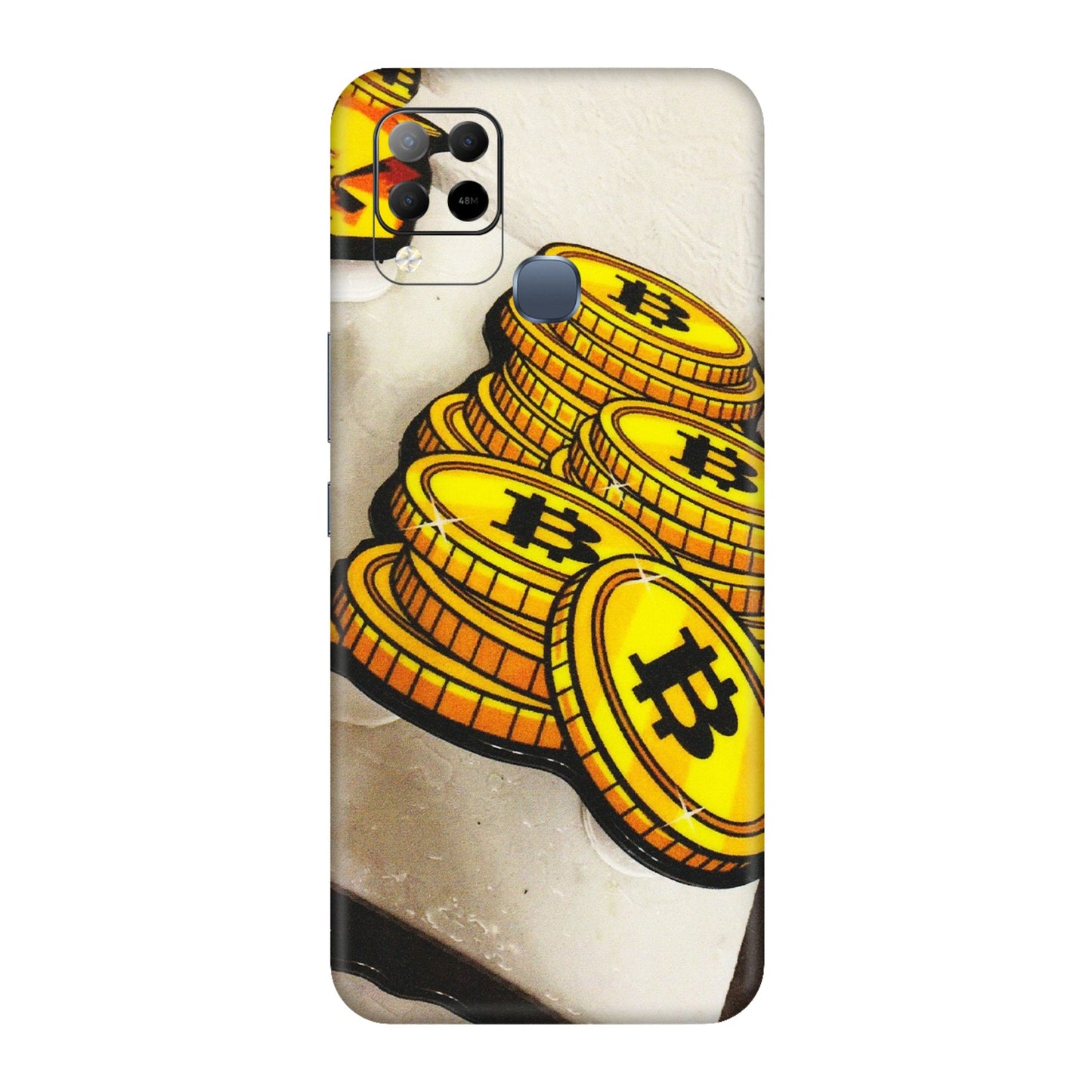 INFINIX Phone Skins (All Models) - Billionaire Bitcoin Collection - Matte Finish (M-92) Infinix Hot 10S