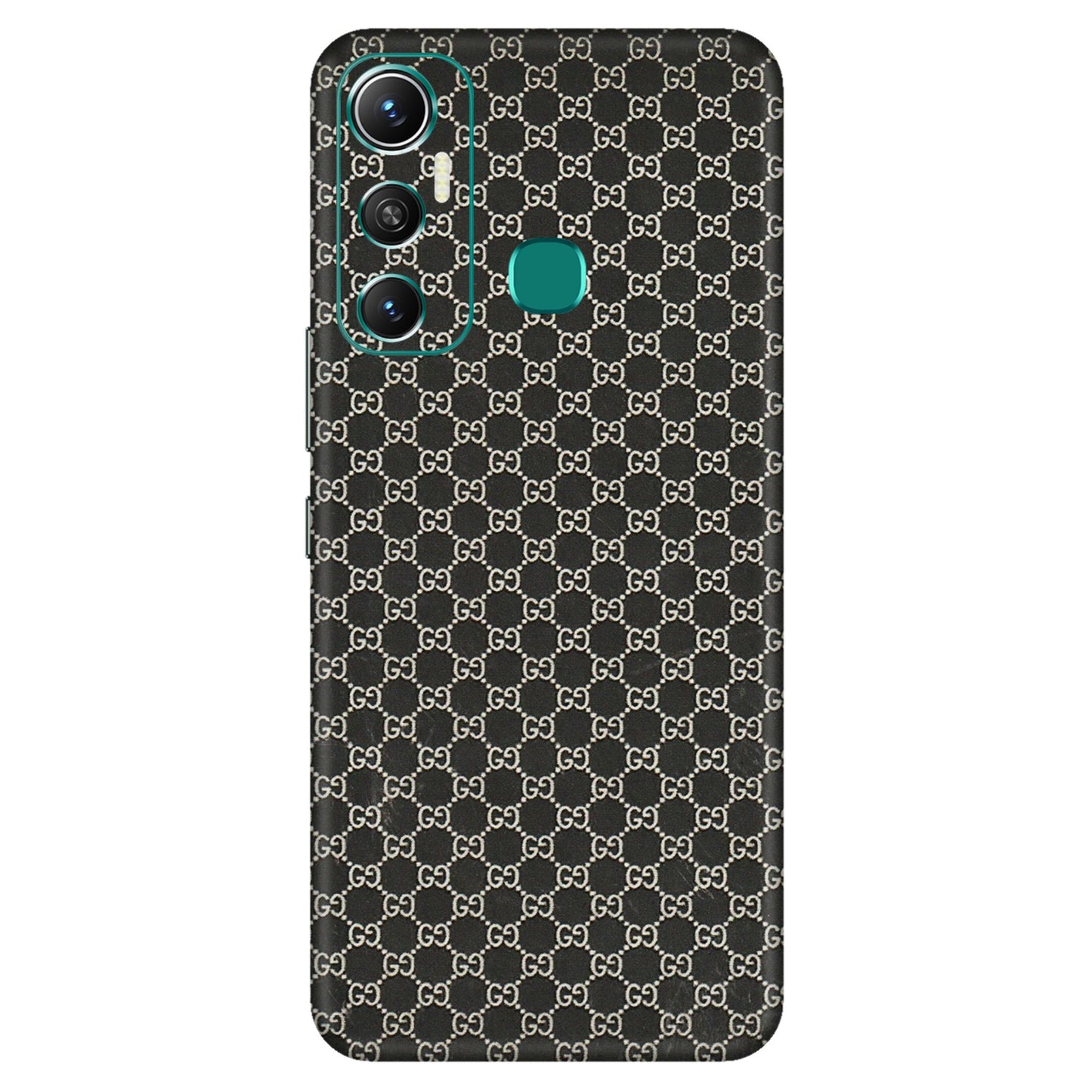 INFINIX Phone Skins (All Models) - Black G Print - 3D Embossed Finish (L-109) Infinix Hot 11