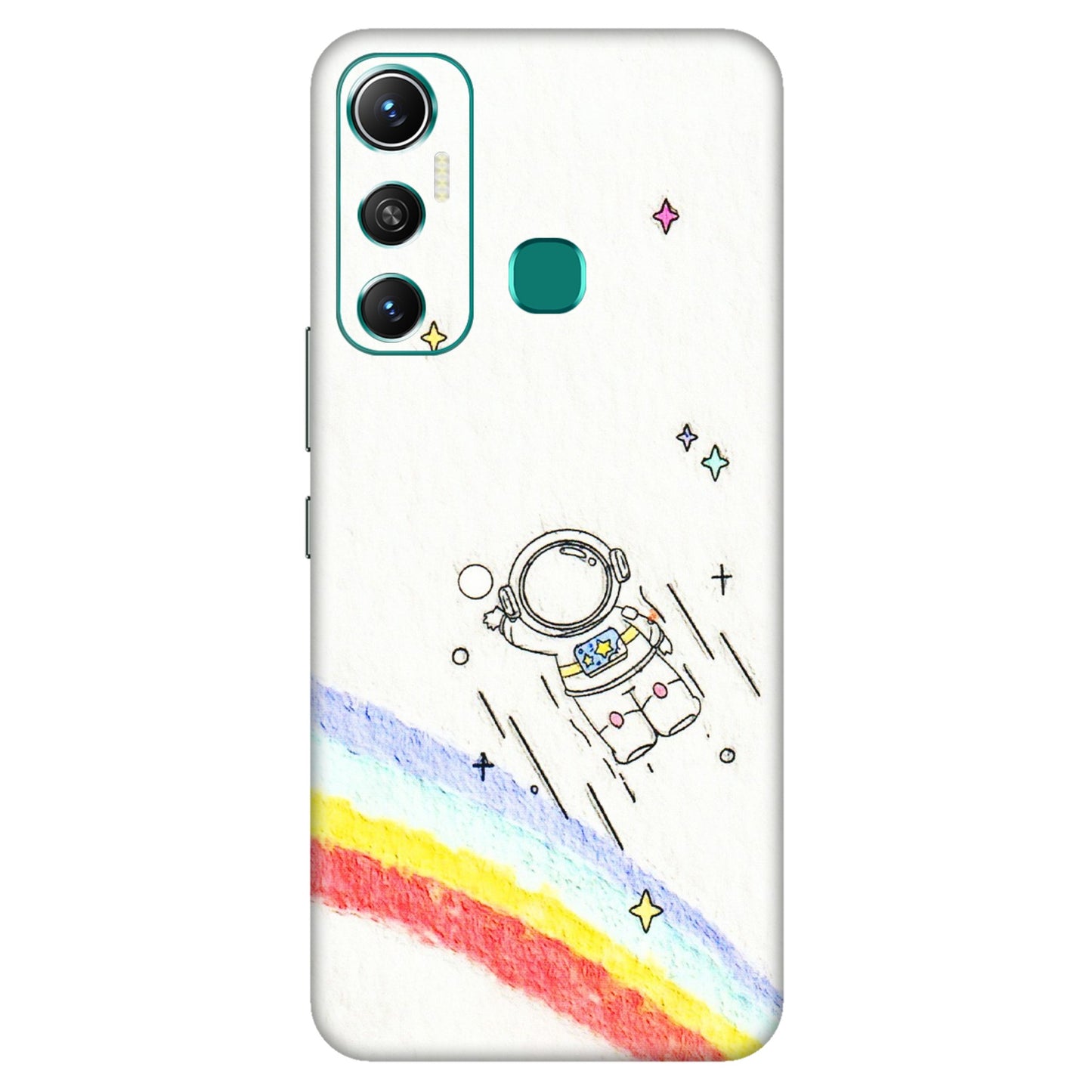INFINIX Phone Skins (All Models) - Milkyway Astronaut - 3D Embossed Finish (L-110) Infinix Hot 11