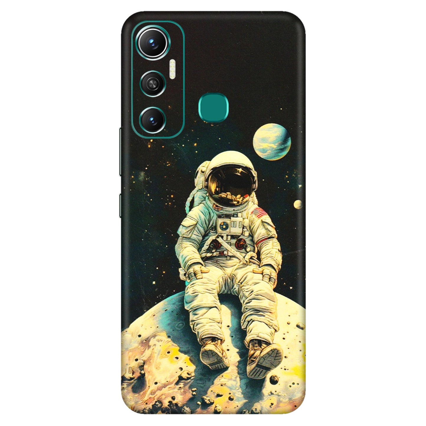 INFINIX Phone Skins (All Models) - Astronaut in Space - 3D Embossed Finish (L-16) Infinix Hot 11