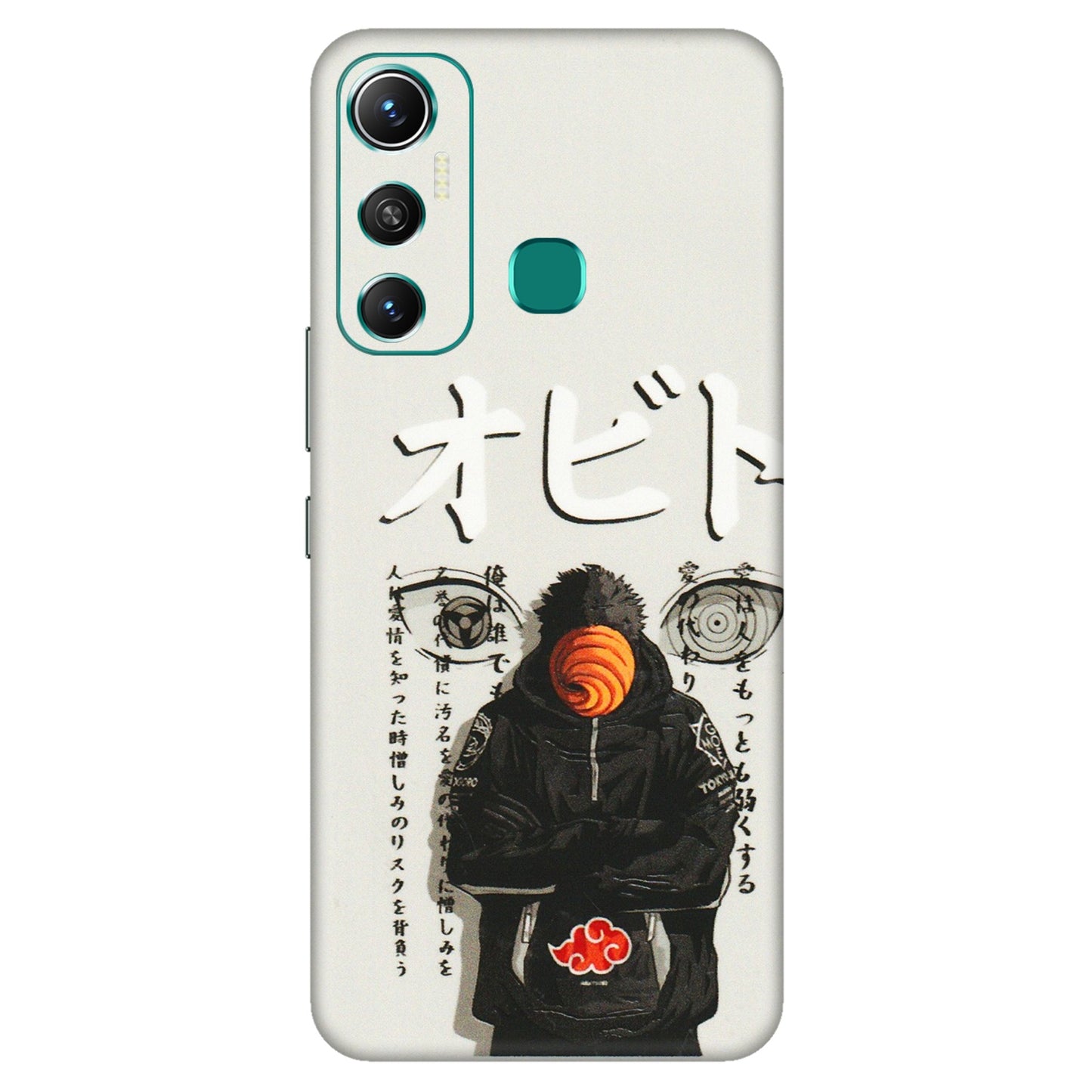 INFINIX Phone Skins (All Models) - Obito Anime Eye - 3D Embossed Finish (L-19) Infinix Hot 11