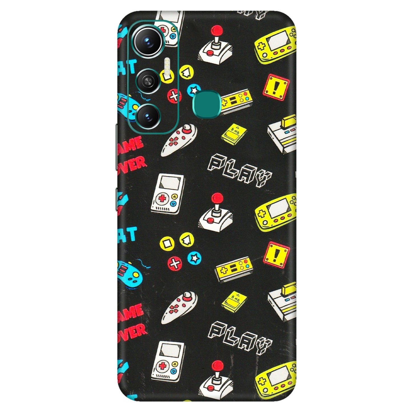 INFINIX Phone Skins (All Models) - Gaming Doodles - 3D Embossed Finish (L-224) Infinix Hot 11