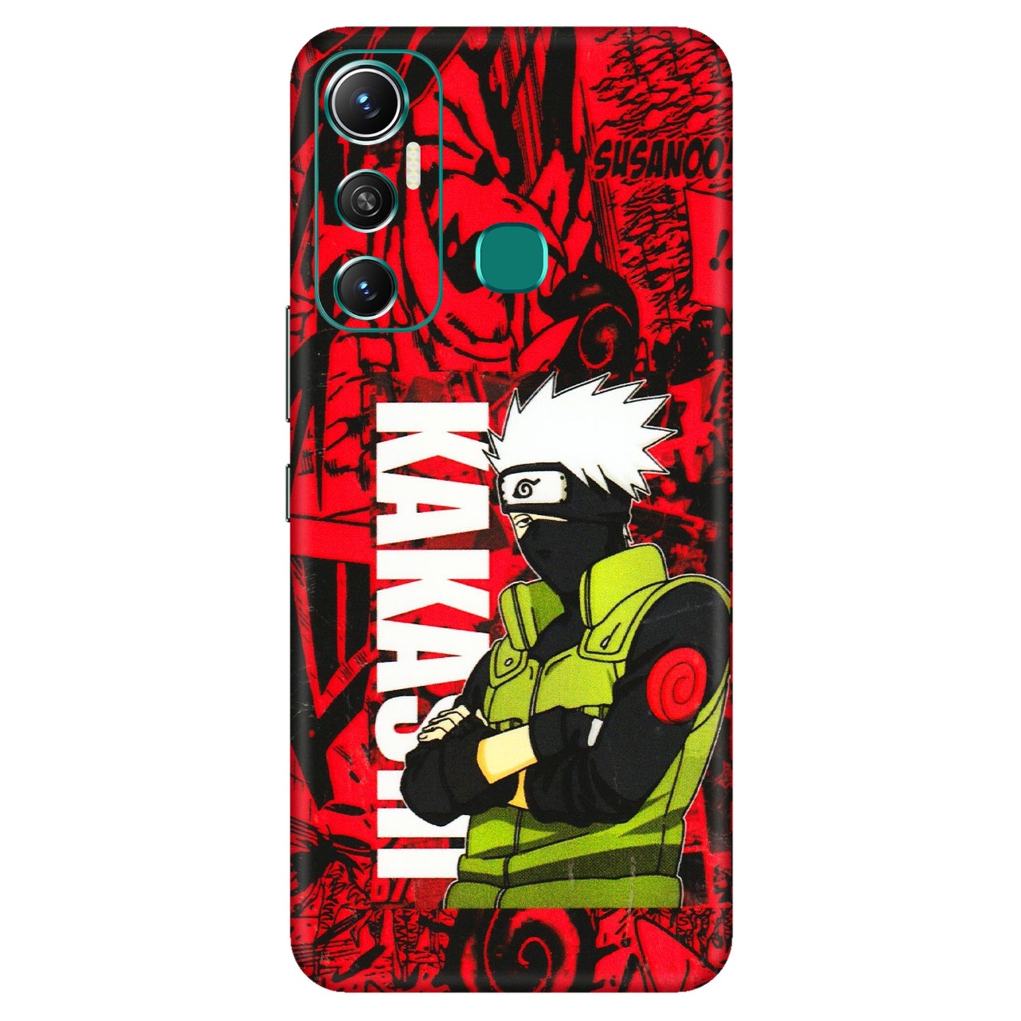 INFINIX Phone Skins (All Models) - Kakashi Red Anime - 3D Embossed Finish (L-251) Infinix Hot 11