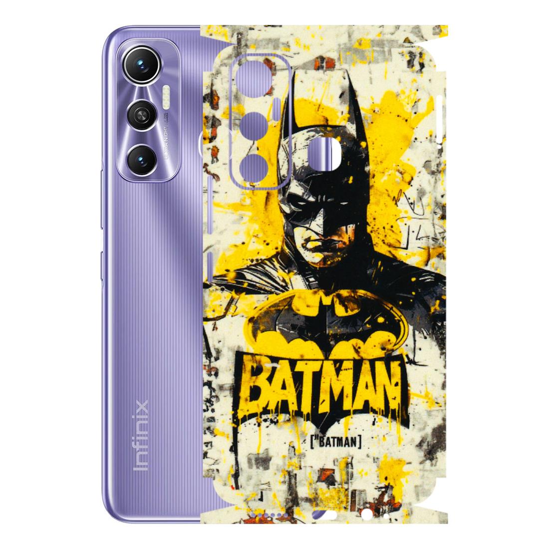 INFINIX Phone Skins (All Models) - Batman Yellow BT - 3D Embossed Finish (L-304) Infinix Hot 11
