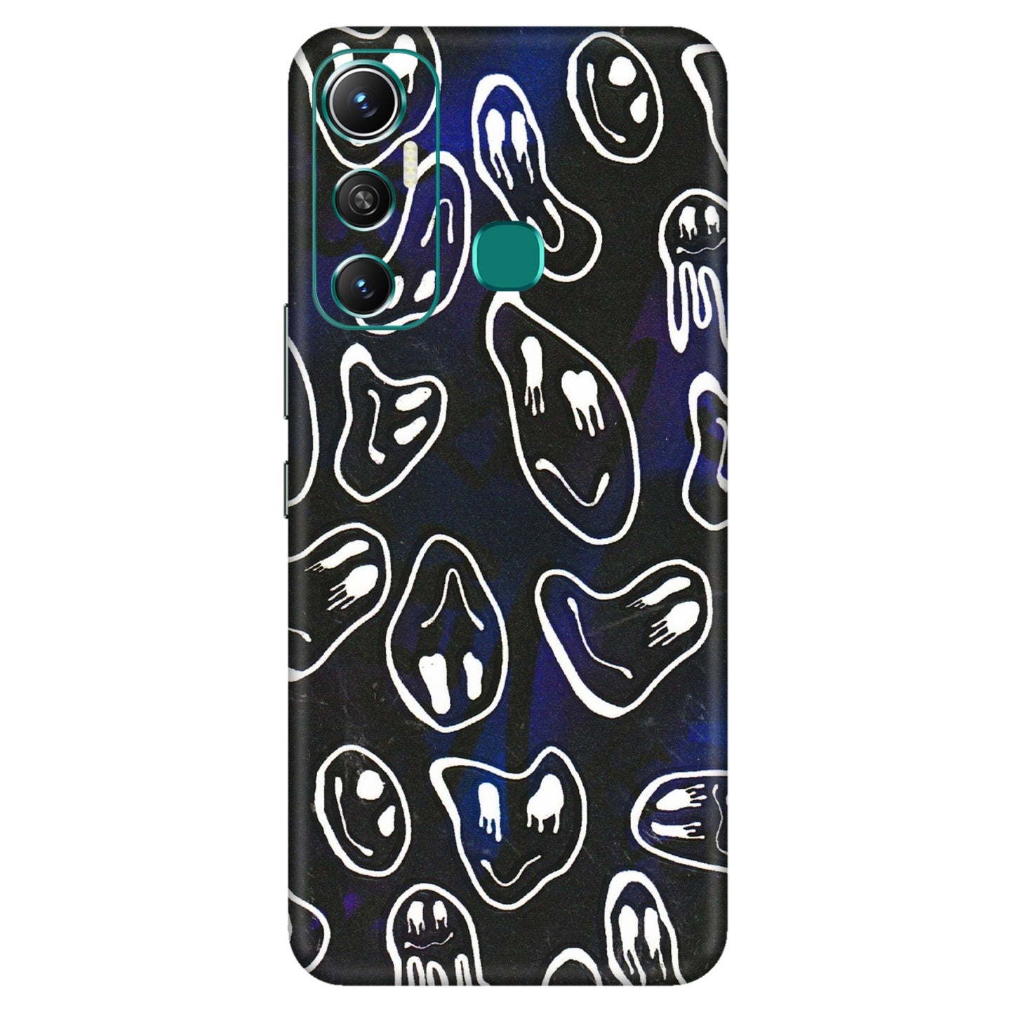 INFINIX Phone Skins (All Models) - Distorted Smileys - 3D Embossed Finish (L-92) Infinix Hot 11