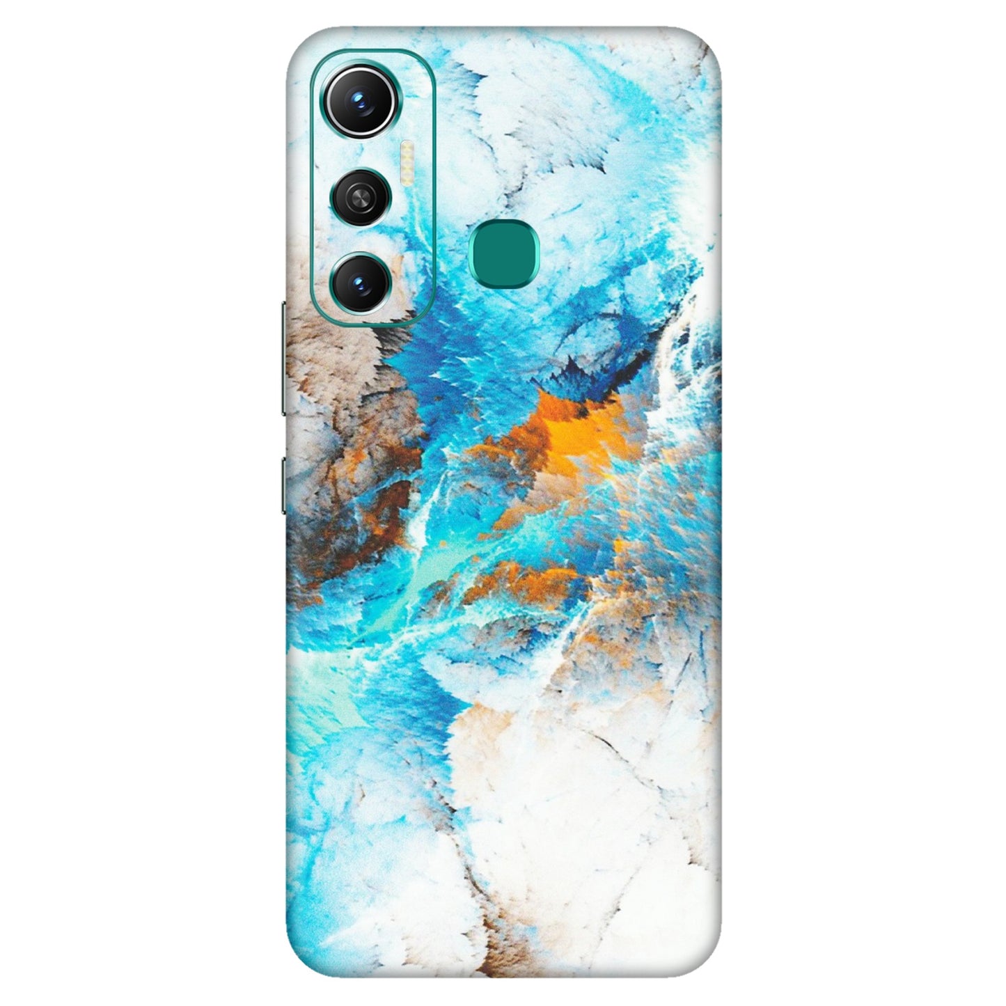 INFINIX Phone Skins (All Models) - Blue Waves Abstract - Matte Finish (M-19) Infinix Hot 11