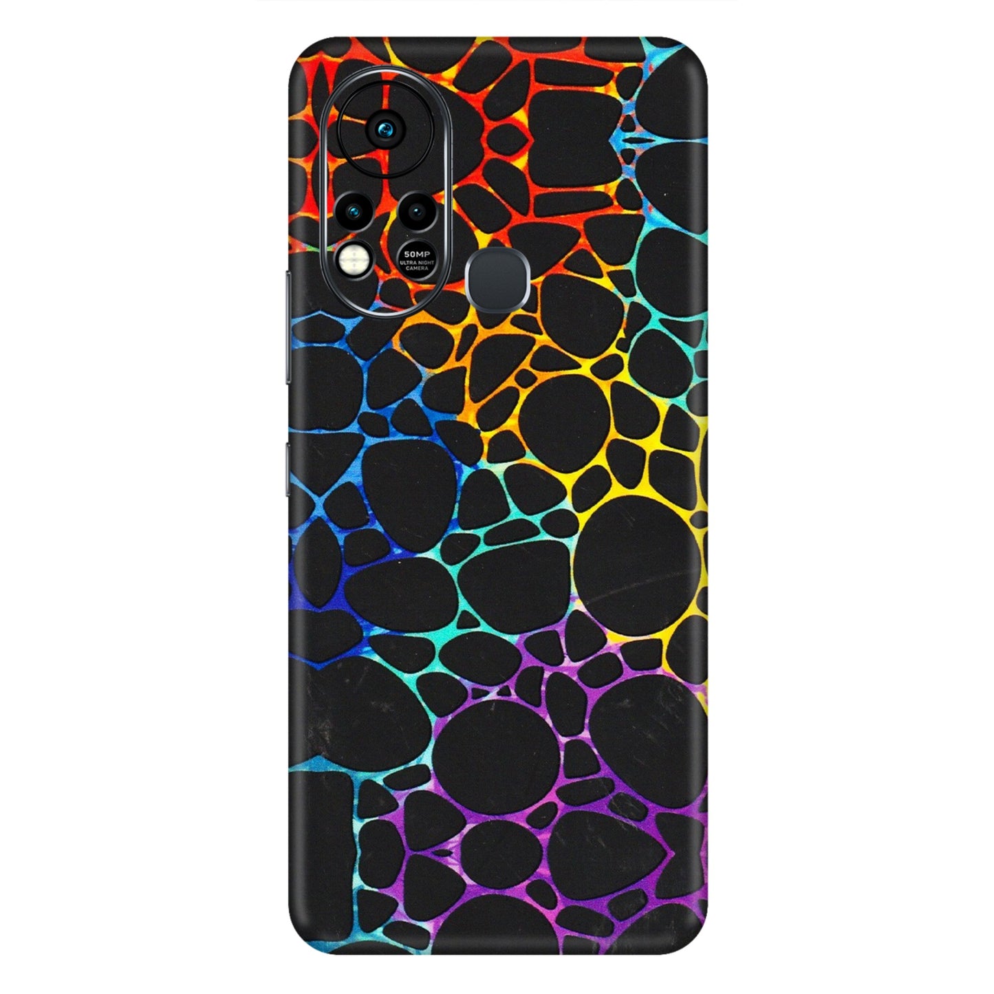 INFINIX Phone Skins (All Models) - Abstract Art MultiColour - 3D Embossed Finish (L-133) Infinix Hot 11S