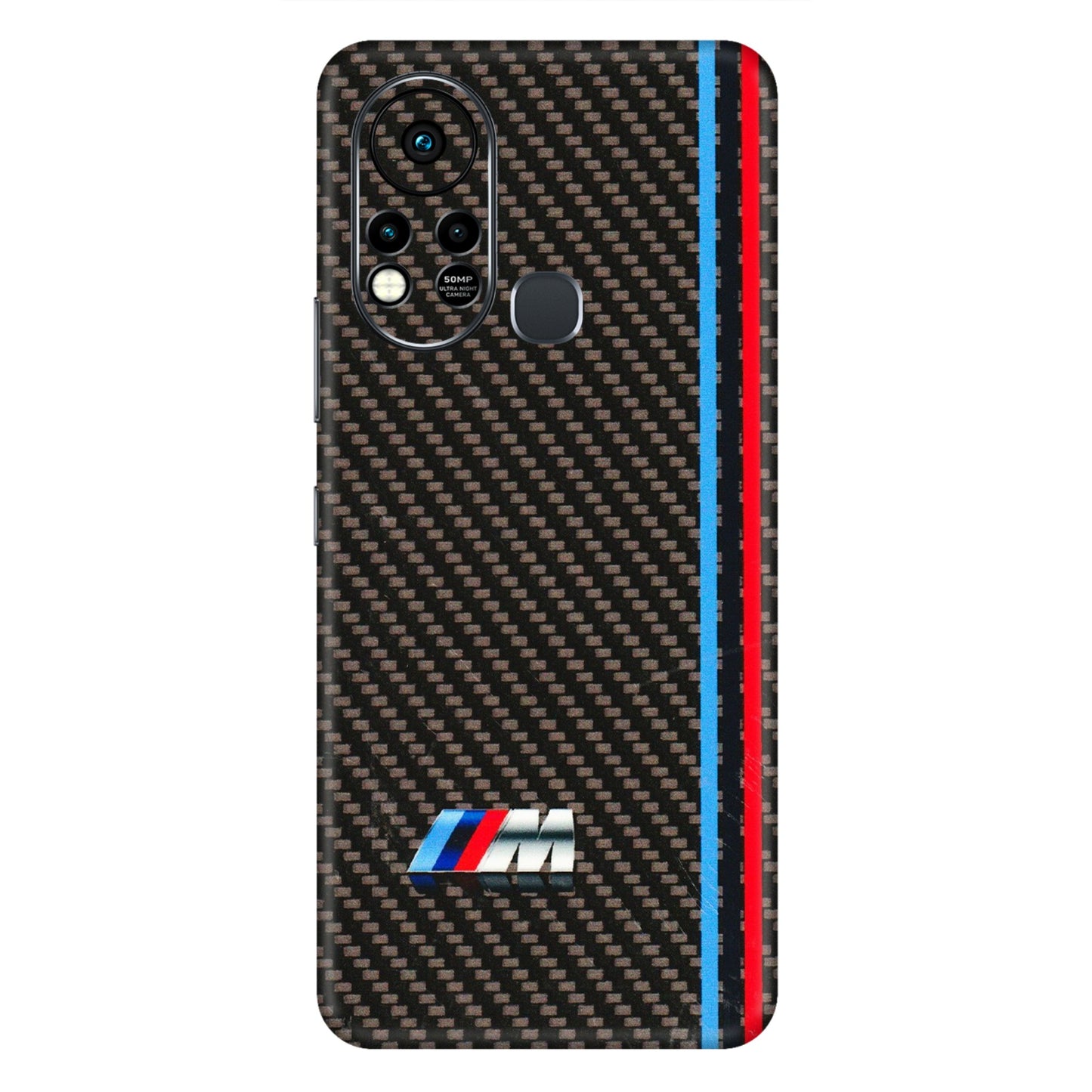 INFINIX Phone Skins (All Models) - BM Carbon Fiber Feels - 3D Embossed Finish (L-38) Infinix Hot 11S
