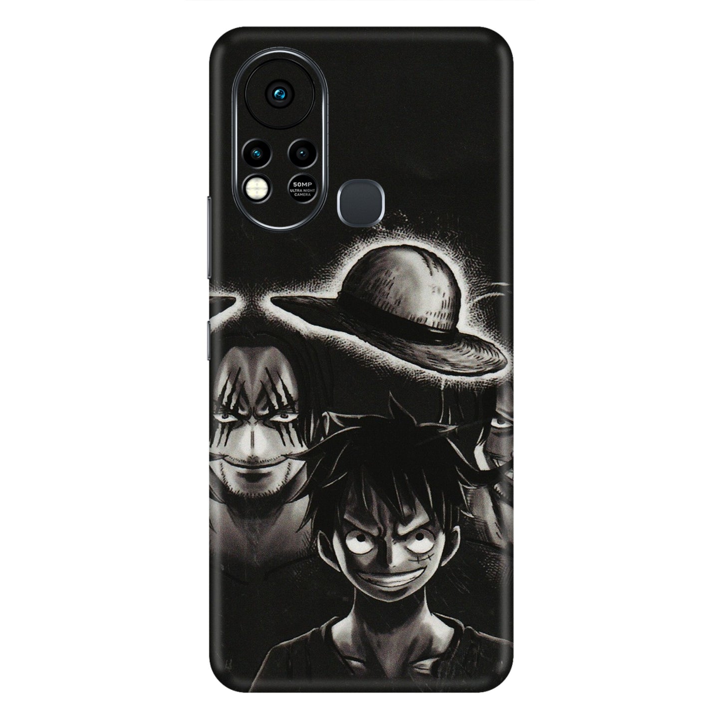 INFINIX Phone Skins (All Models) - Black Luffy Hat - 3D Embossed Finish (L-57) Infinix Hot 11S