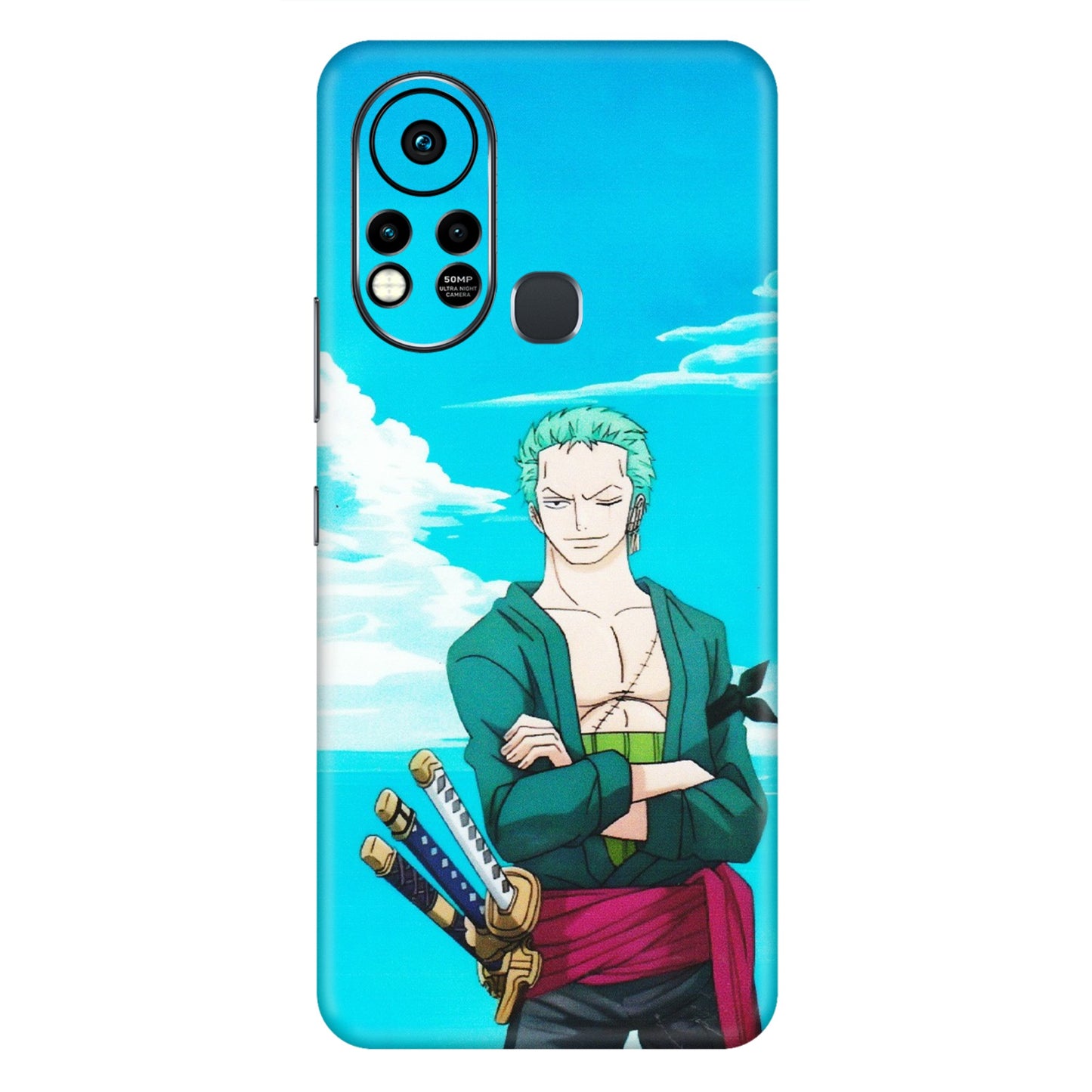 INFINIX Phone Skins (All Models) - Cool Swordman Zoro Anime - Matte Finish (M-143) Infinix Hot 11S