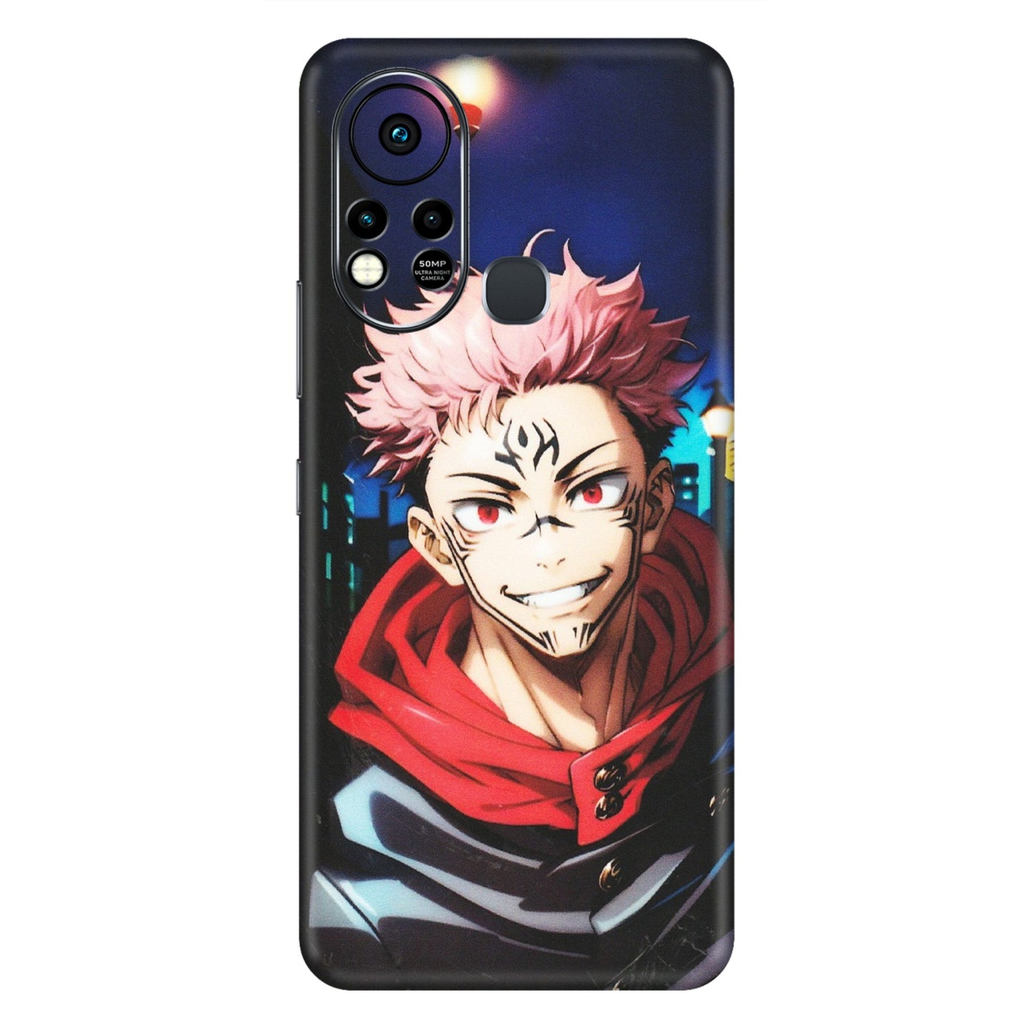 INFINIX Phone Skins (All Models) - Yuji Itadori Funny Face Anime - Matte Finish (M-152) Infinix Hot 11S
