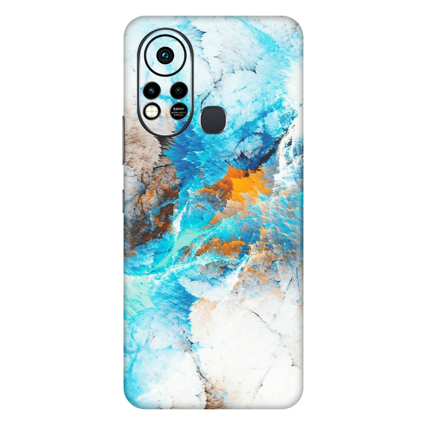 INFINIX Phone Skins (All Models) - Blue Waves Abstract - Matte Finish (M-19) Infinix Hot 11S